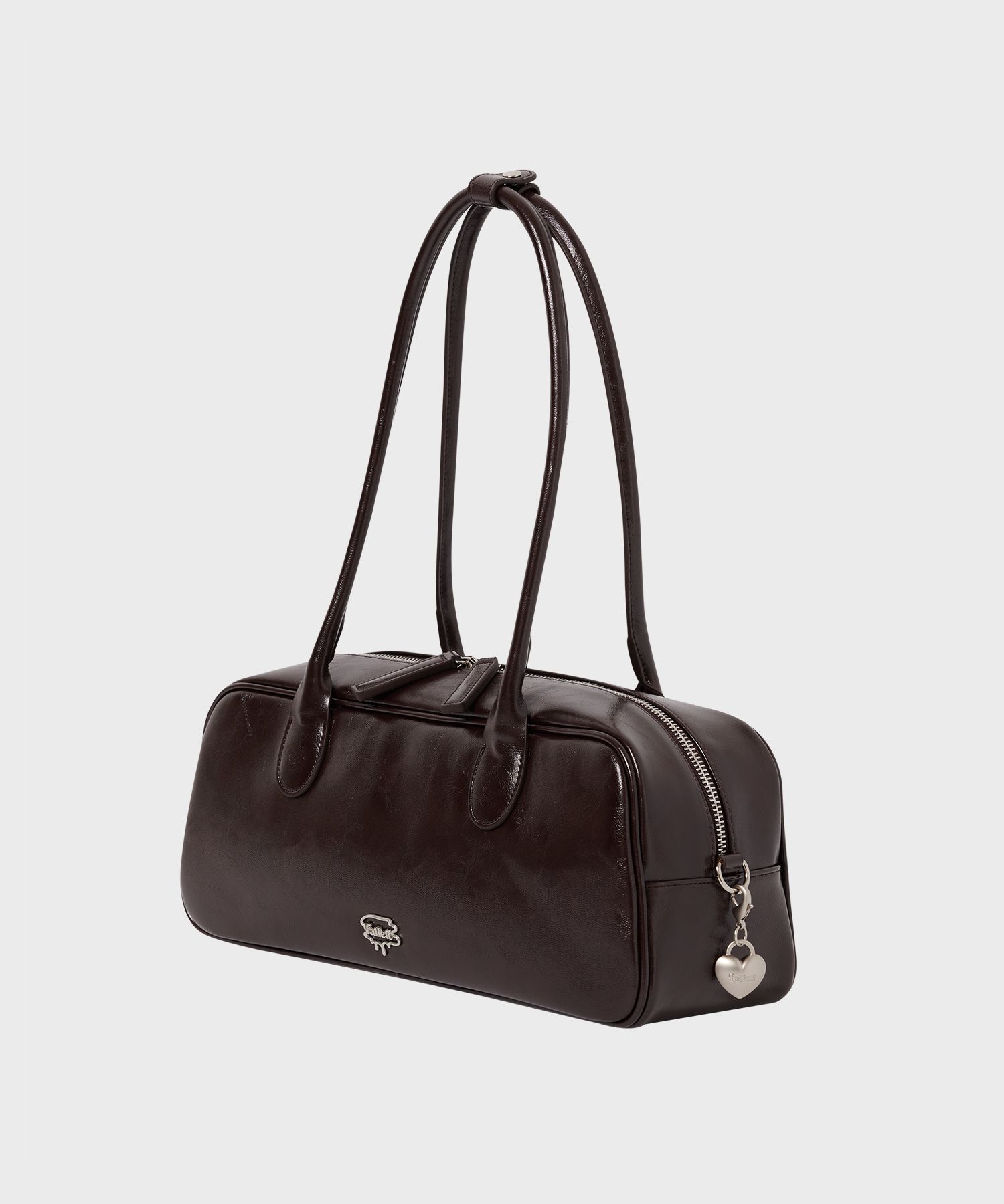 ★Fallett★ Vegan leather baguette bag brown VEGAN LEATHER BAGUETTE BAG BROWN - FALLETT | 60% - Asian