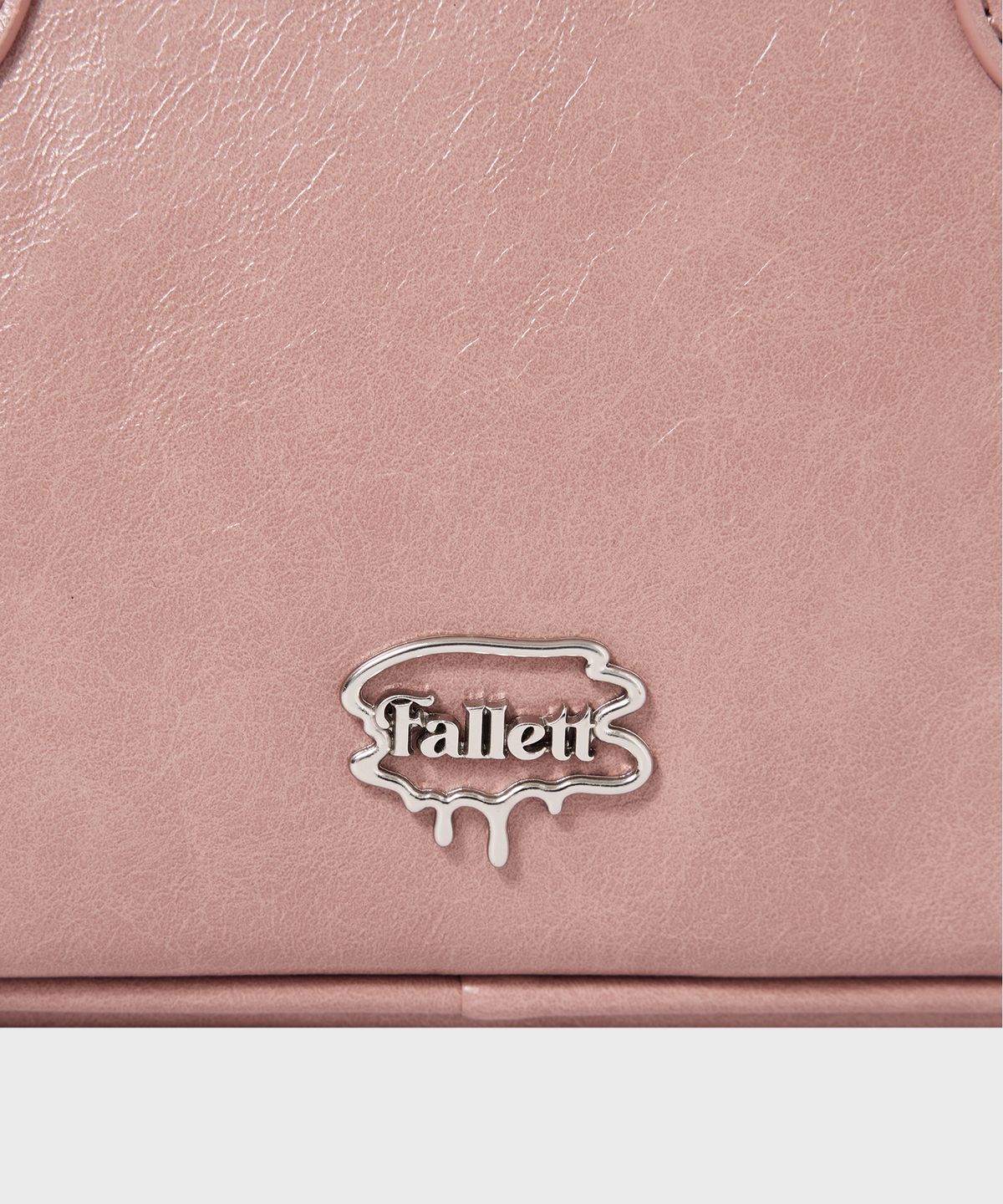 팔렛(FALLETT) 비건 레더 보아트백 핑크
