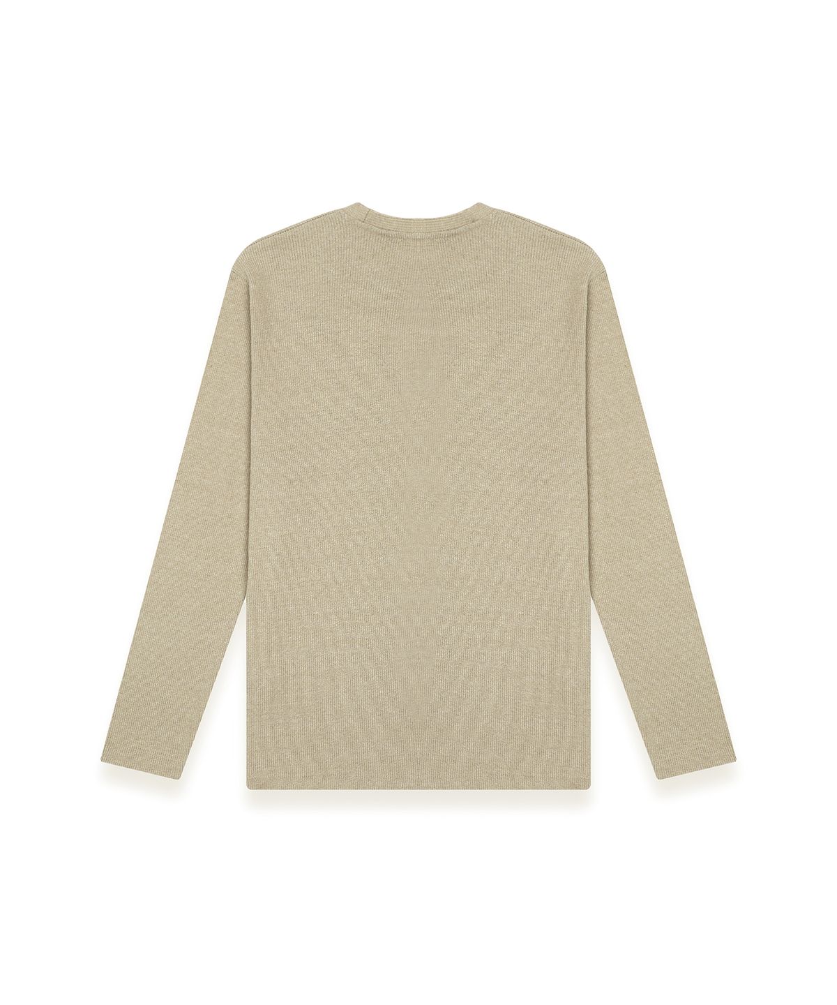 알포(R-4) R-0024 / BRUSHED KNIT - LONG SLEEVE TSHIRTS(YELLOW)