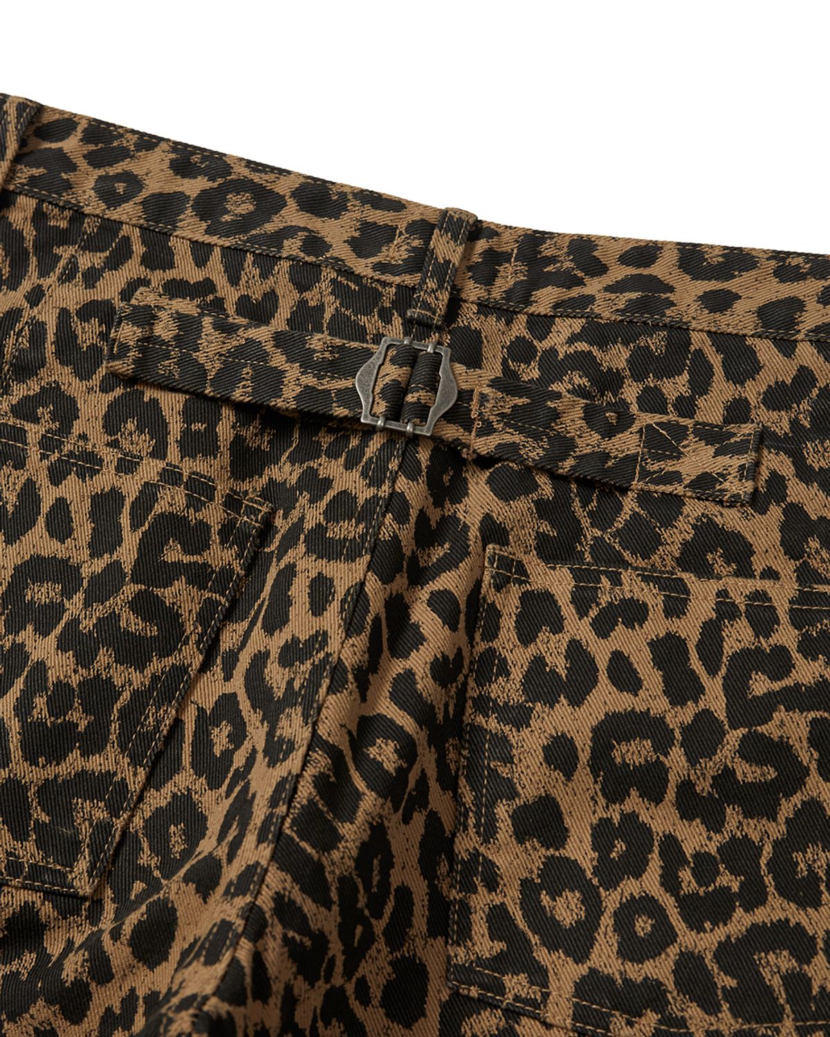 카락터(KARACTOR) Leopard cotton twill pants / Beige