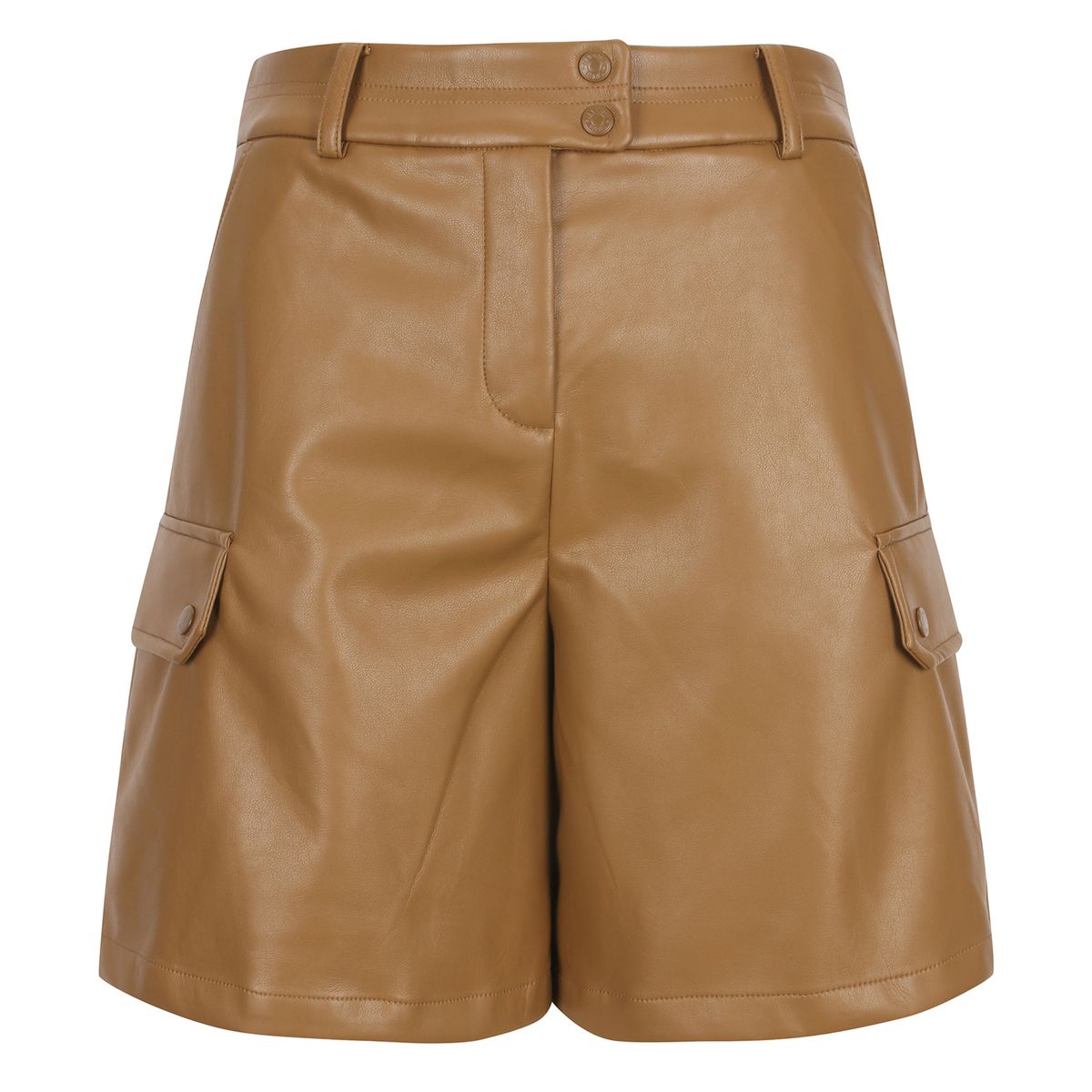 마틴골프(MARTINE GOLF) Leather Short Pants_BEIGE