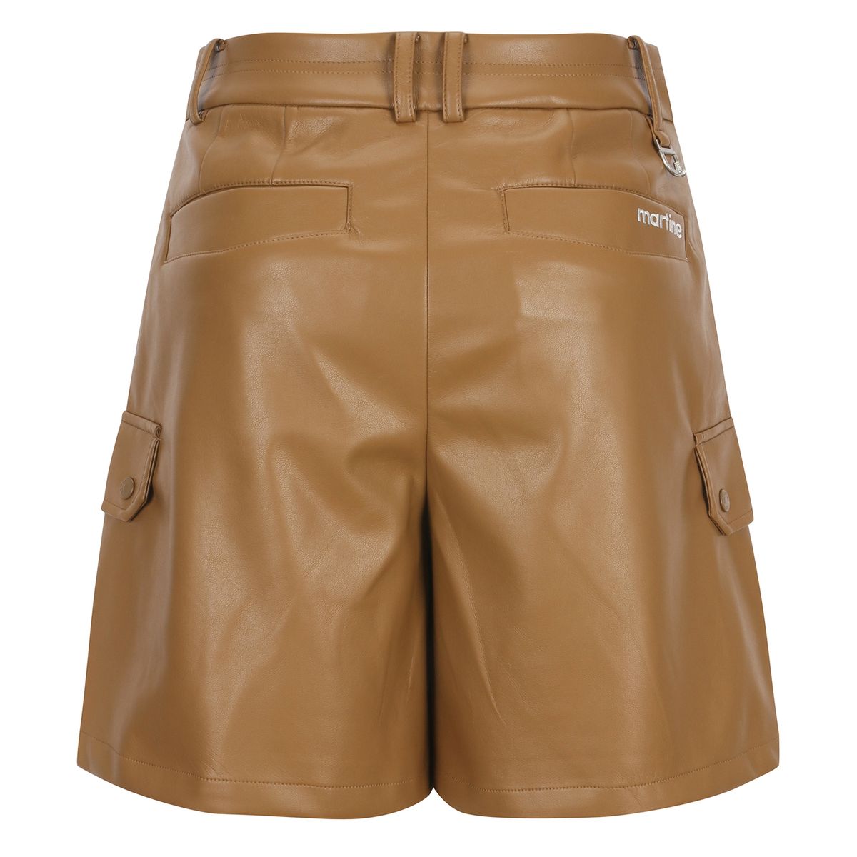 마틴골프(MARTINE GOLF) Leather Short Pants_BEIGE