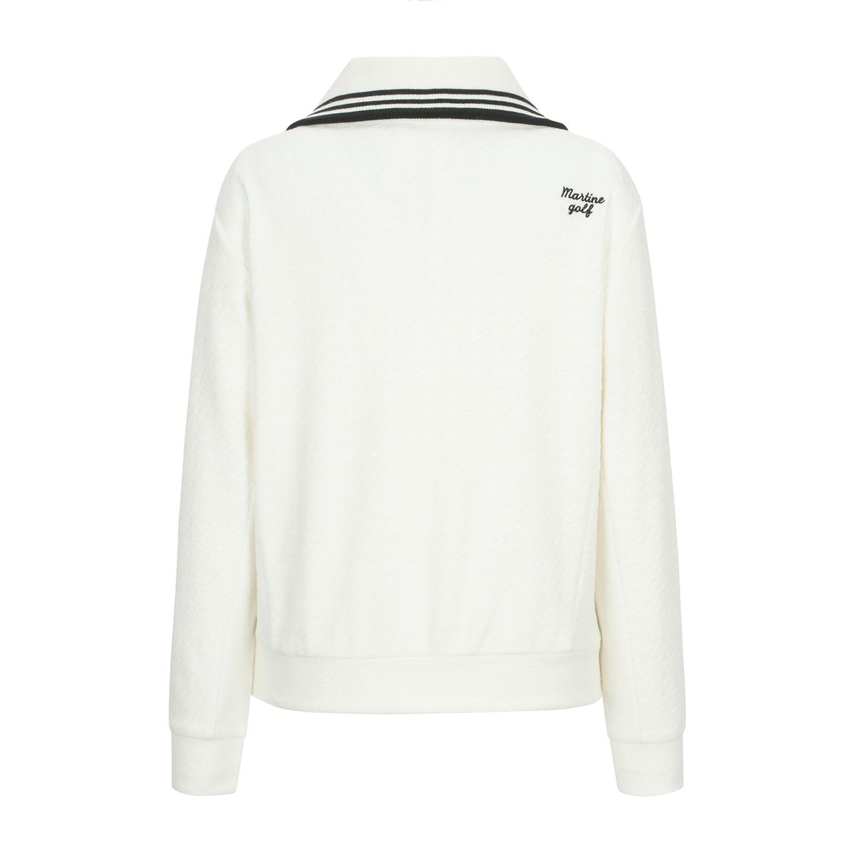 마틴골프(MARTINE GOLF) Fluffy Hound Tooth Check T shirts_OFF-WHITE