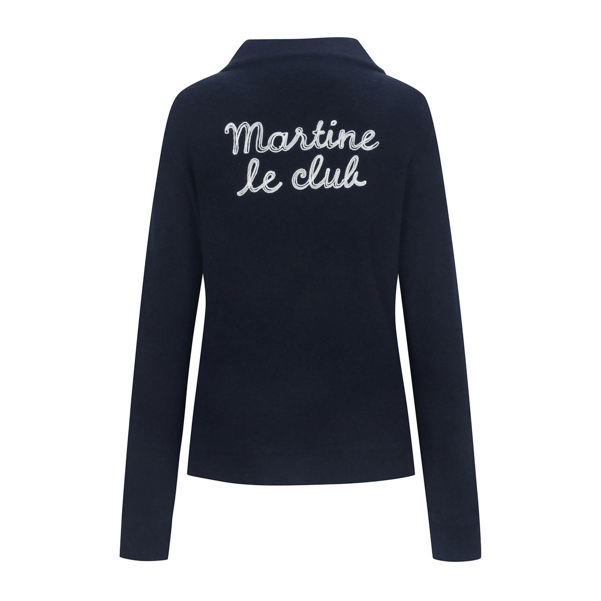 마틴골프(MARTINE GOLF) Fluffy Half Zip up T shirts_NAVY
