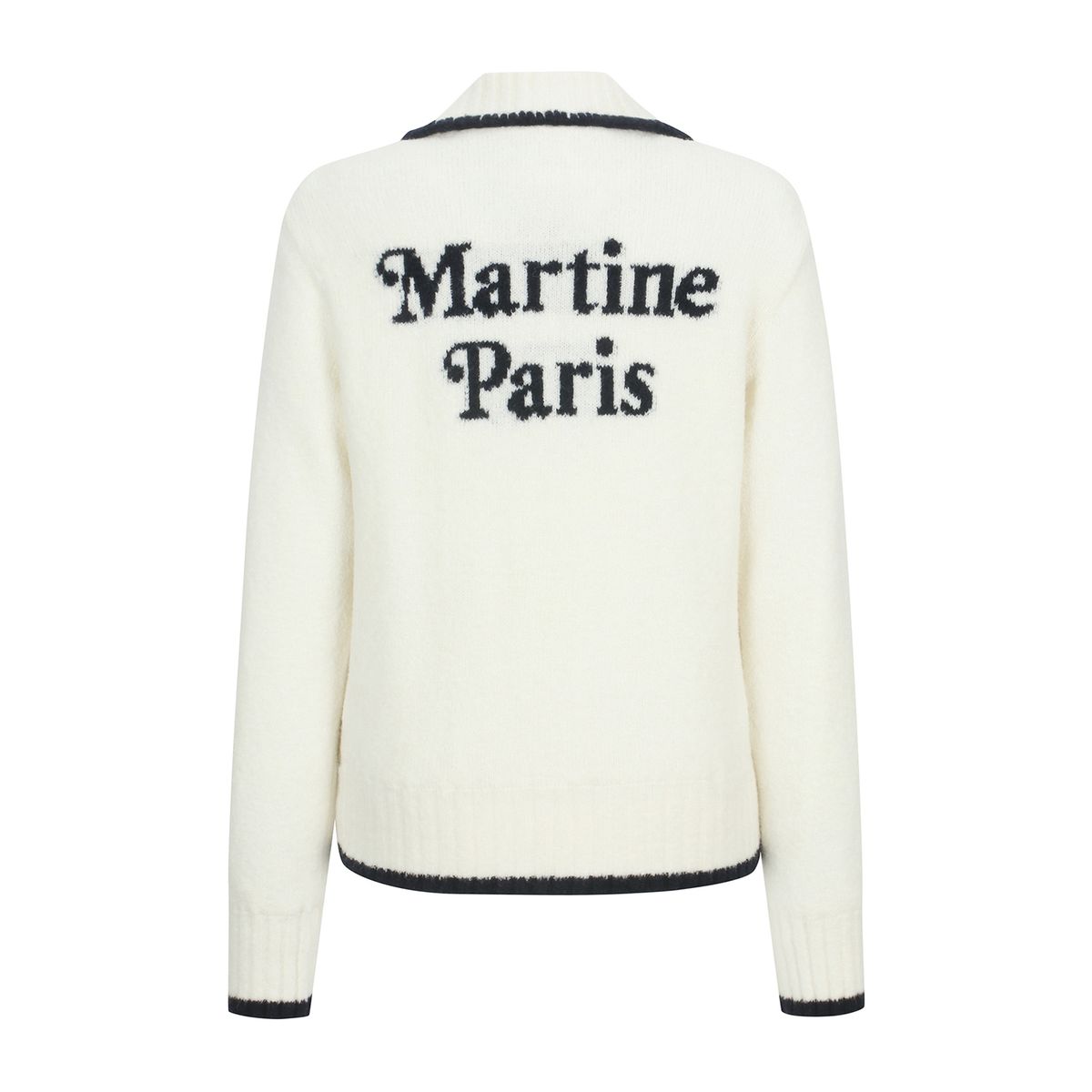 마틴골프(MARTINE GOLF) Fluffy Zip up Cardigan_OFF-WHITE