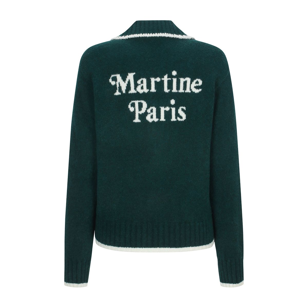 마틴골프(MARTINE GOLF) Fluffy Zip up Cardigan_D/GREEN