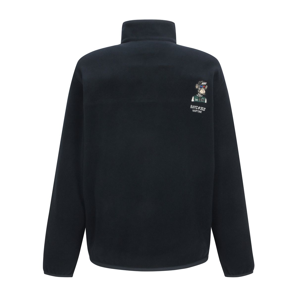 마틴골프(MARTINE GOLF) Fleece Button High neck T shirts_NAVY (Men)