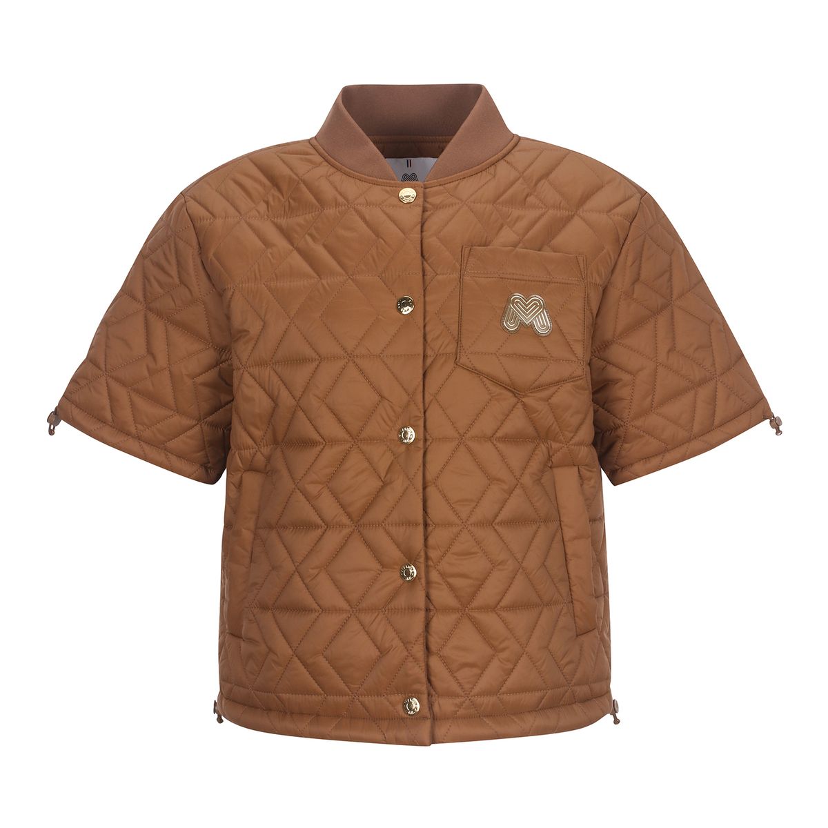 마틴골프(MARTINE GOLF) Quilting Half Sleeve Jumper_CAMEL