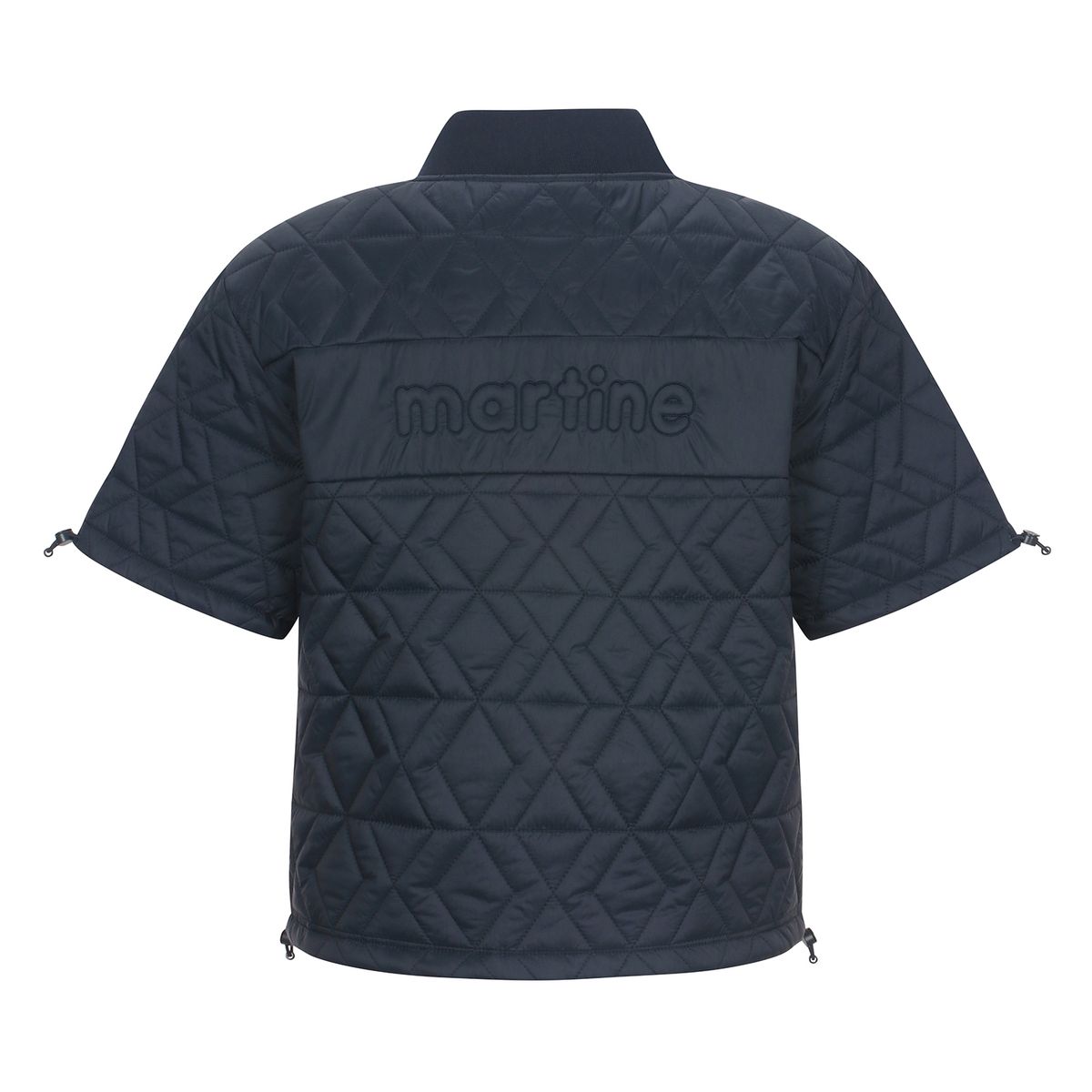 마틴골프(MARTINE GOLF) Quilting Half Sleeve Jumper_NAVY