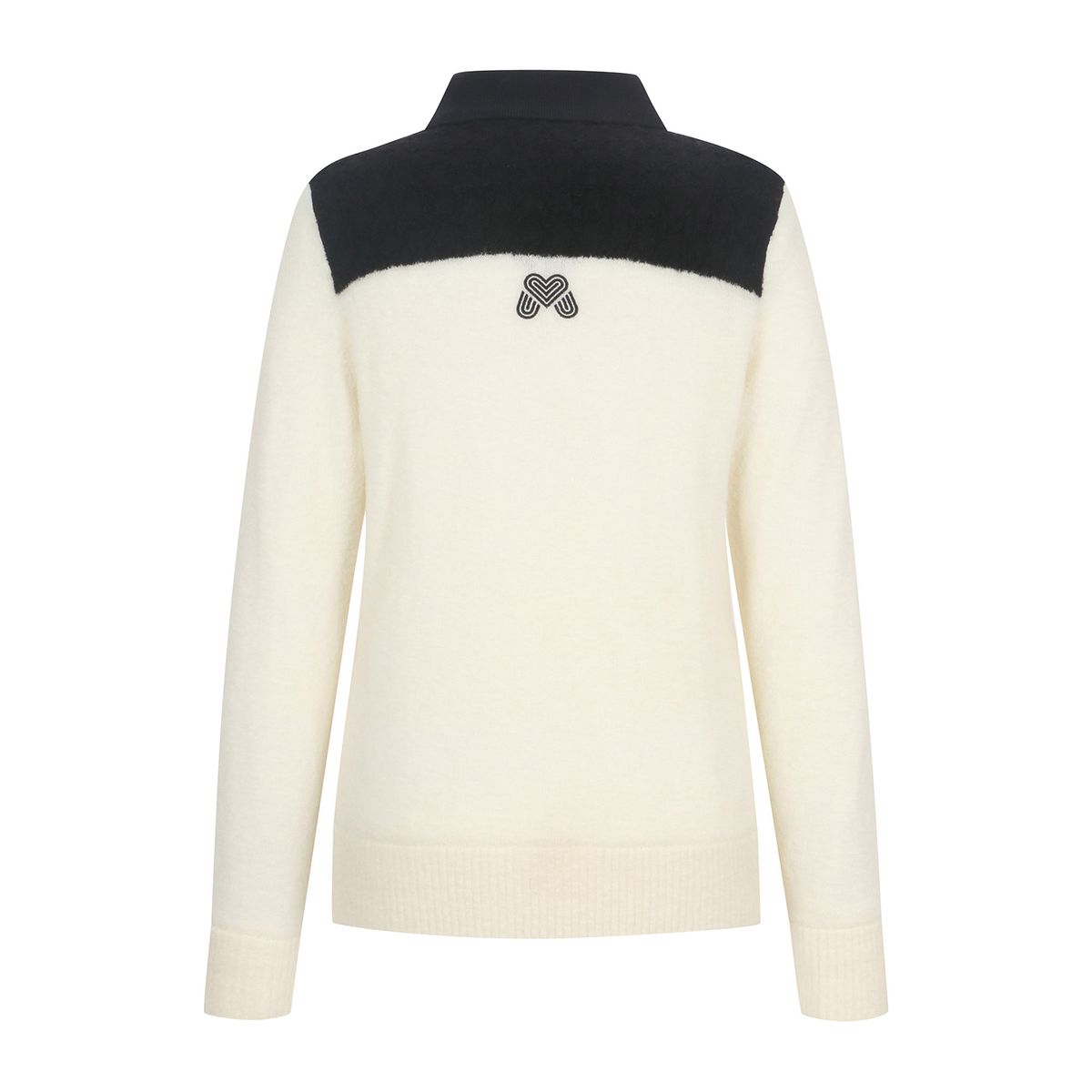 마틴골프(MARTINE GOLF) Hound Tooth Polo Neck Knit_OFF-WHITE
