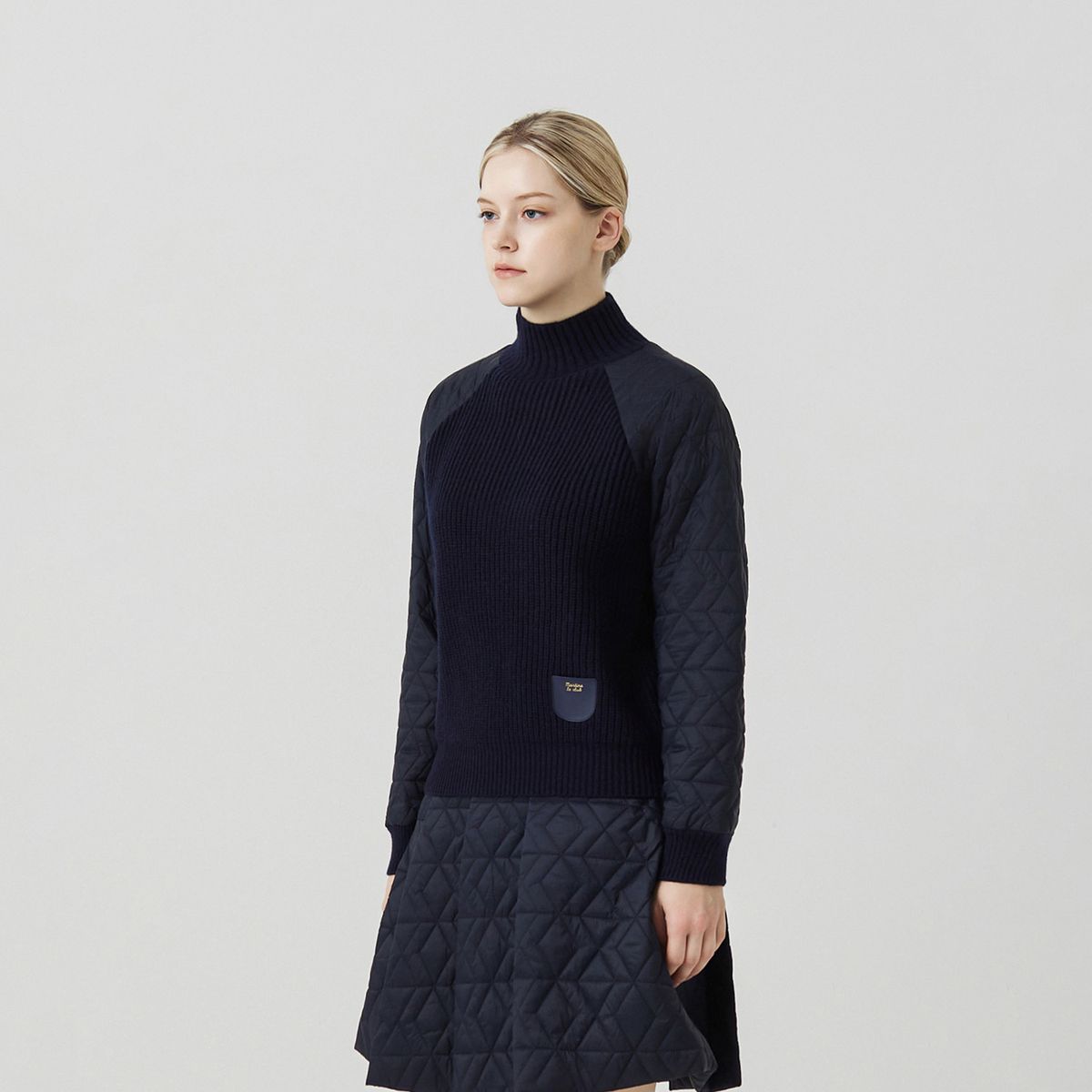 마틴골프(MARTINE GOLF) High neck Sweater_NAVY