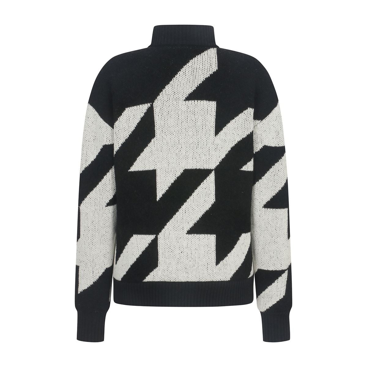 마틴골프(MARTINE GOLF) Big Hound Tooth Check Knit_BLACK