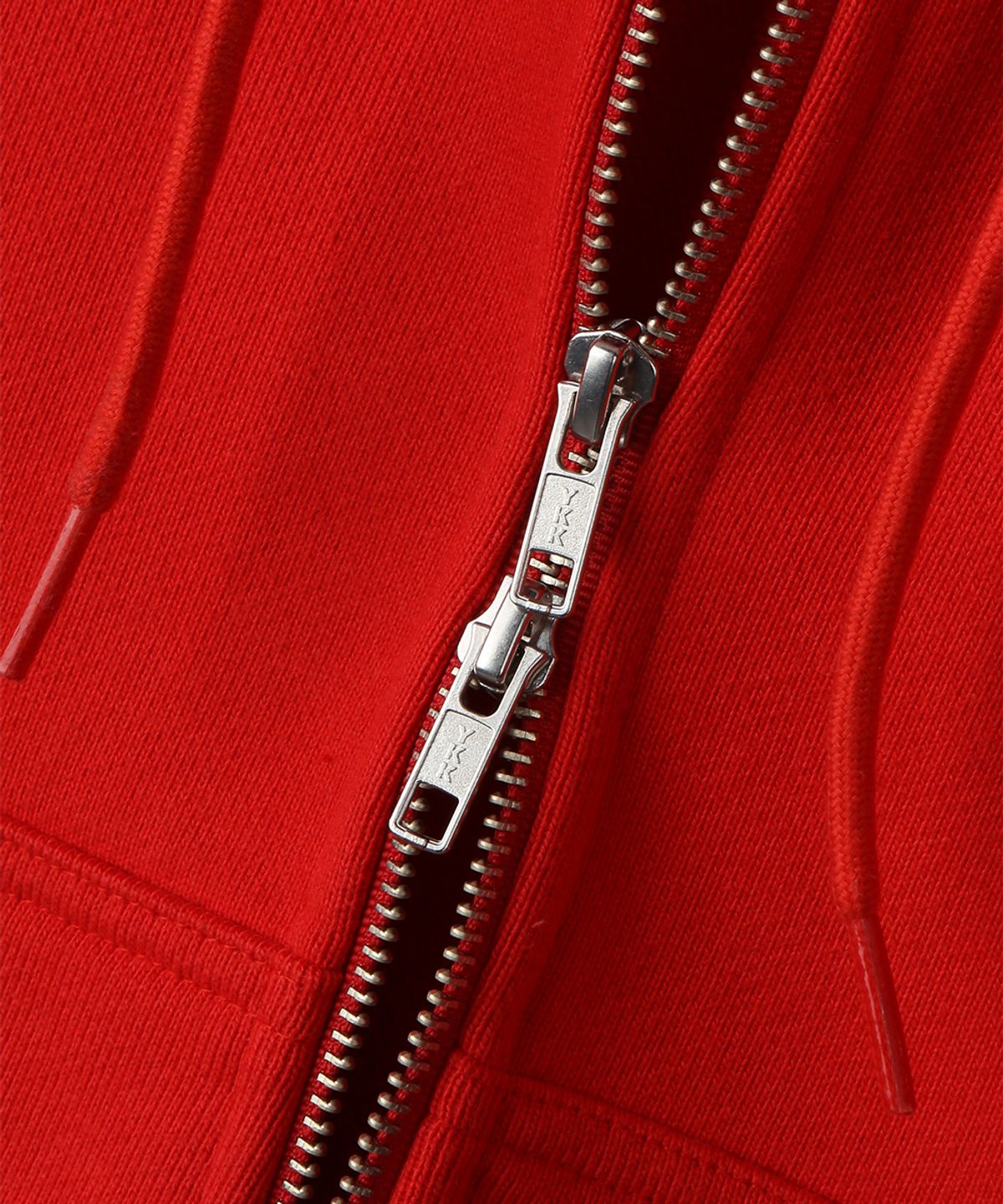 문선 아카이브(MOONSUN ARCHIVE) 02 M.C UNISEX, Logo Hood Zip-up / Tomato
