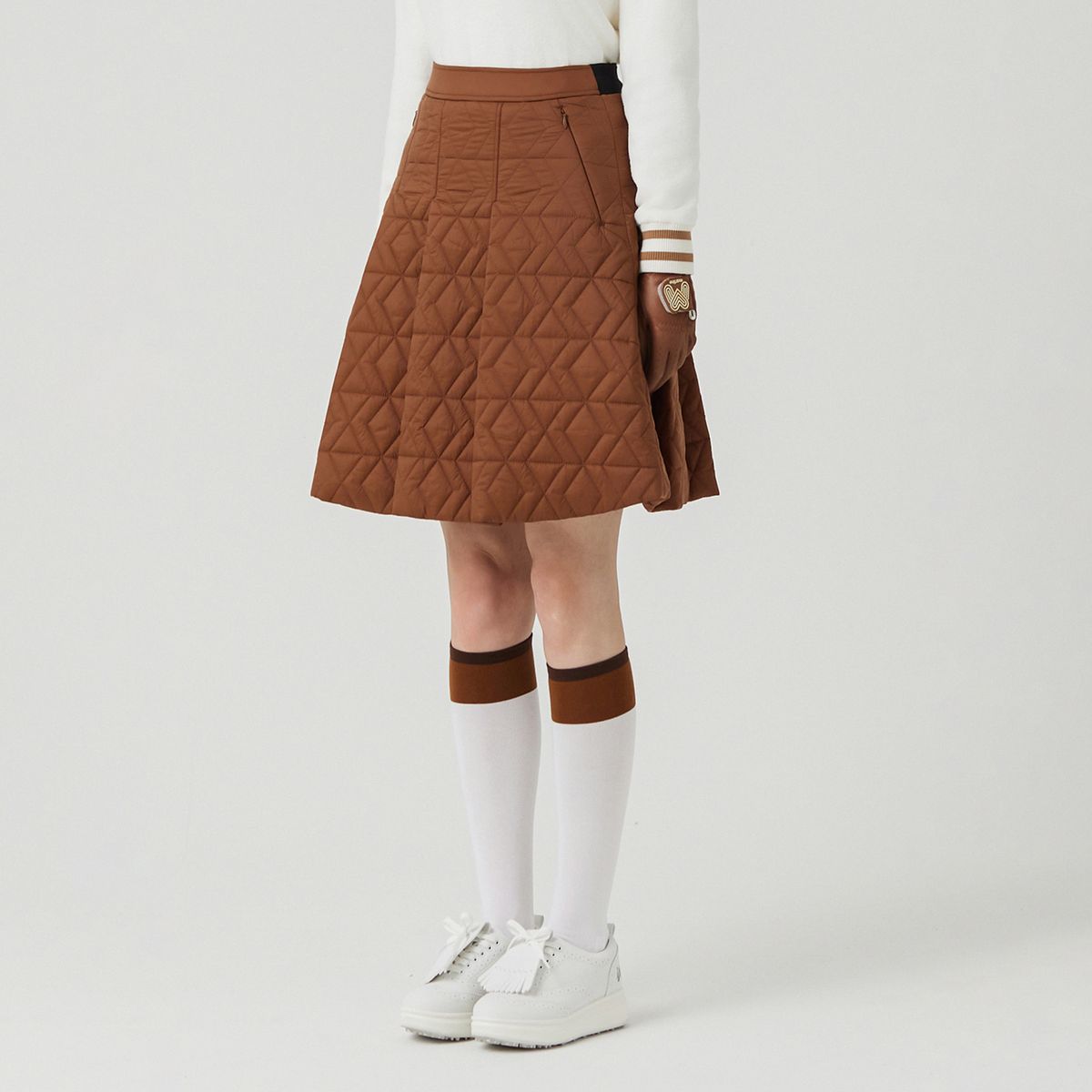 마틴골프(MARTINE GOLF) Quilting Skirt_CAMEL