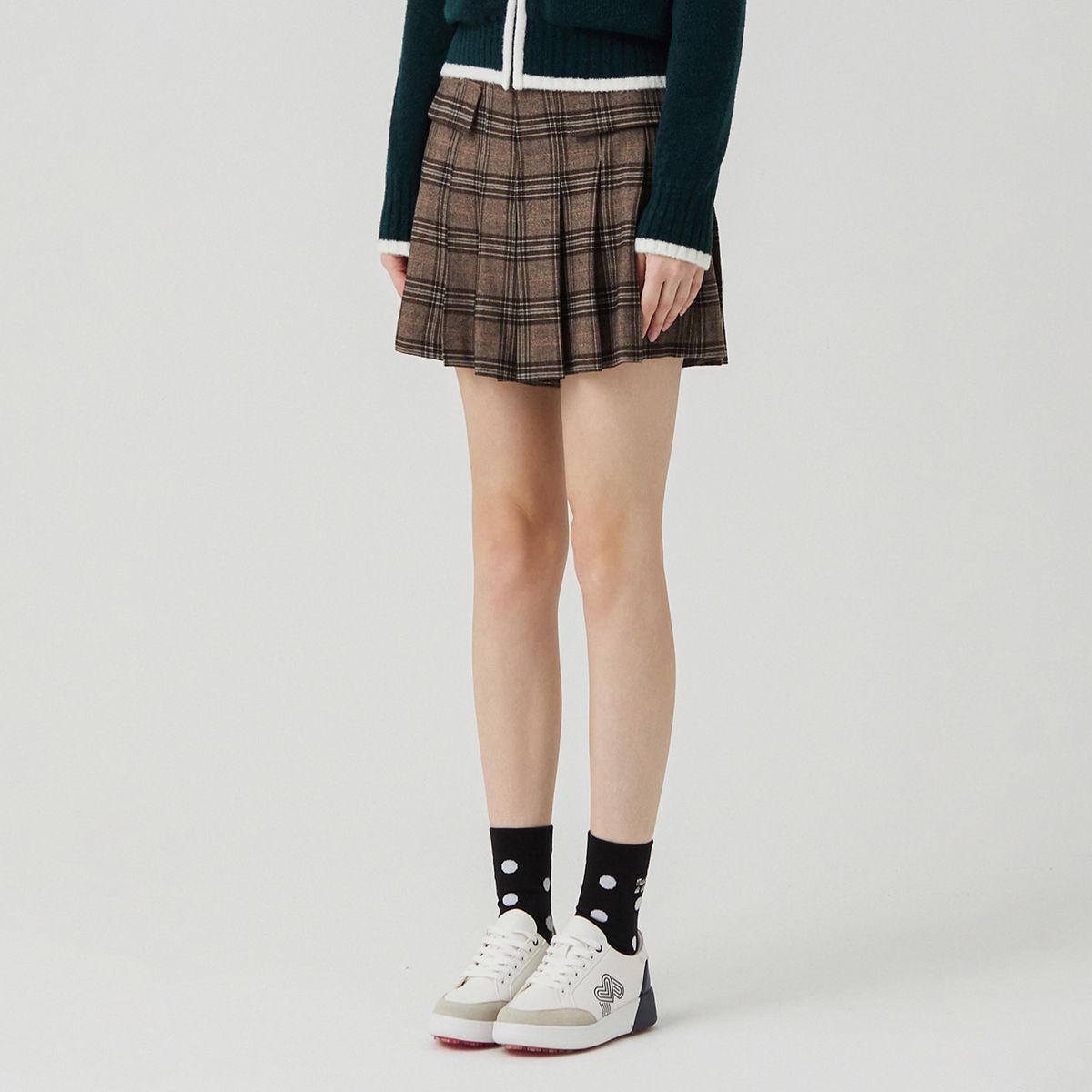 마틴골프(MARTINE GOLF) Winter Check Pattern Culotte_BROWN