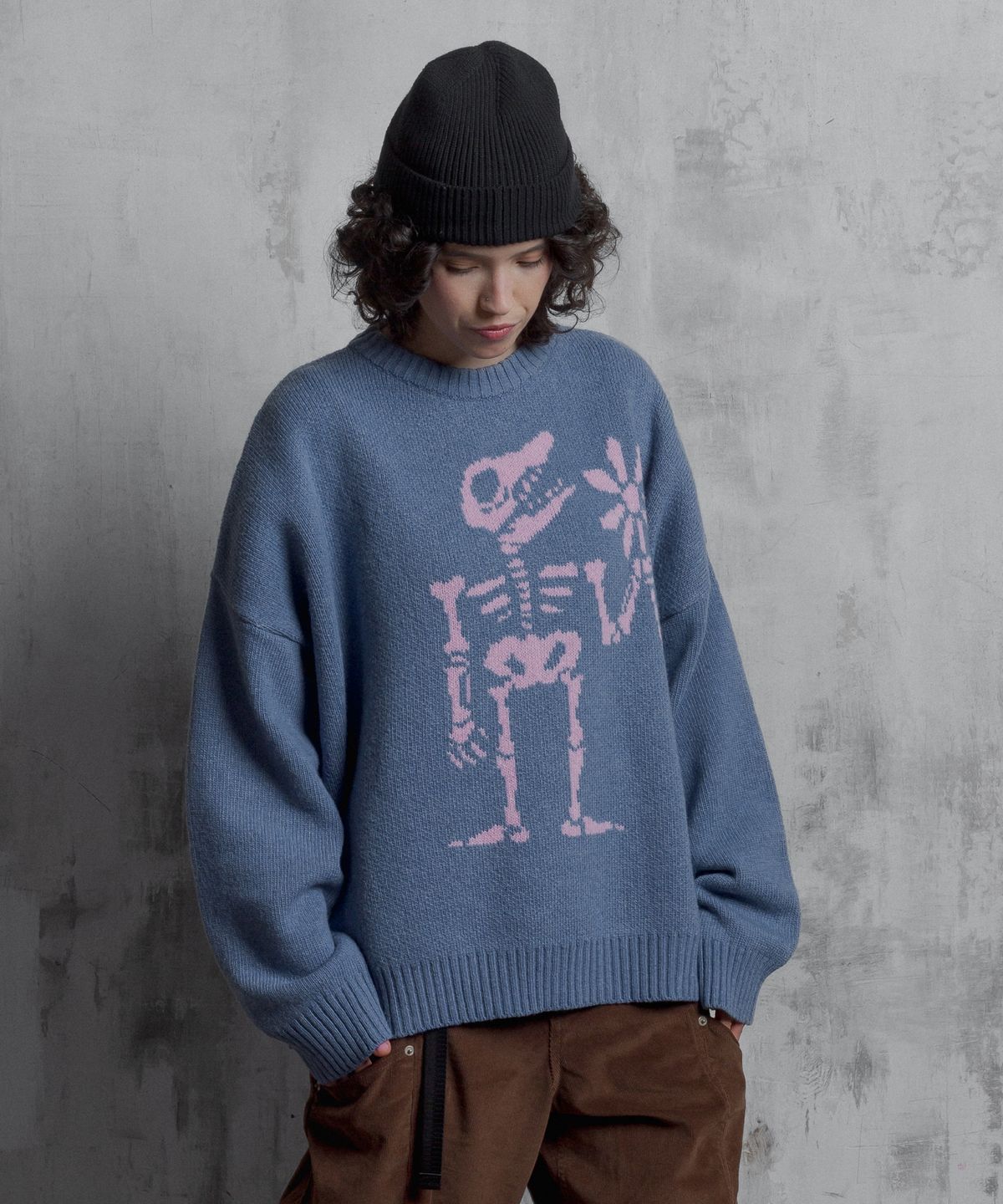 슈브토(SHVTO) Monster knitwear blue