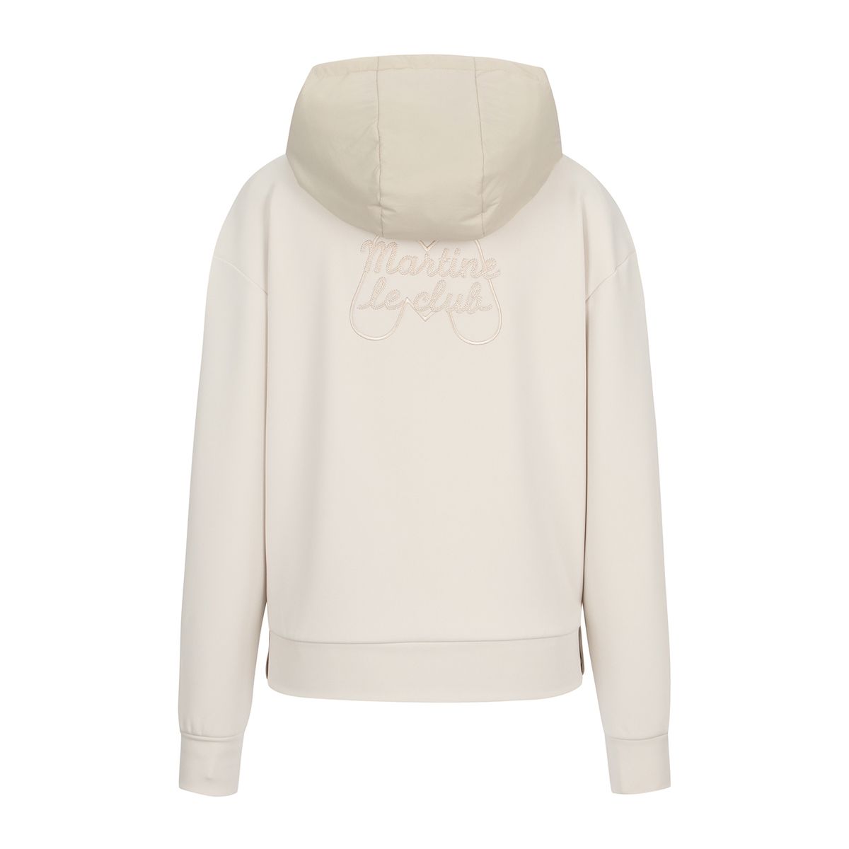 마틴골프(MARTINE GOLF) Padded Hoodie T shirts_BEIGE (QW0EKS30853)