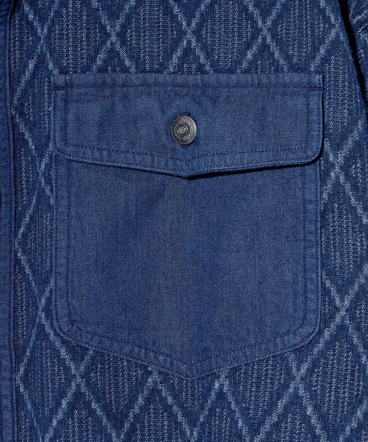 다이아몬드 레이라(DIAMOND LAYLA) Vintage Washed diamant en denim Oversized Shirt S159