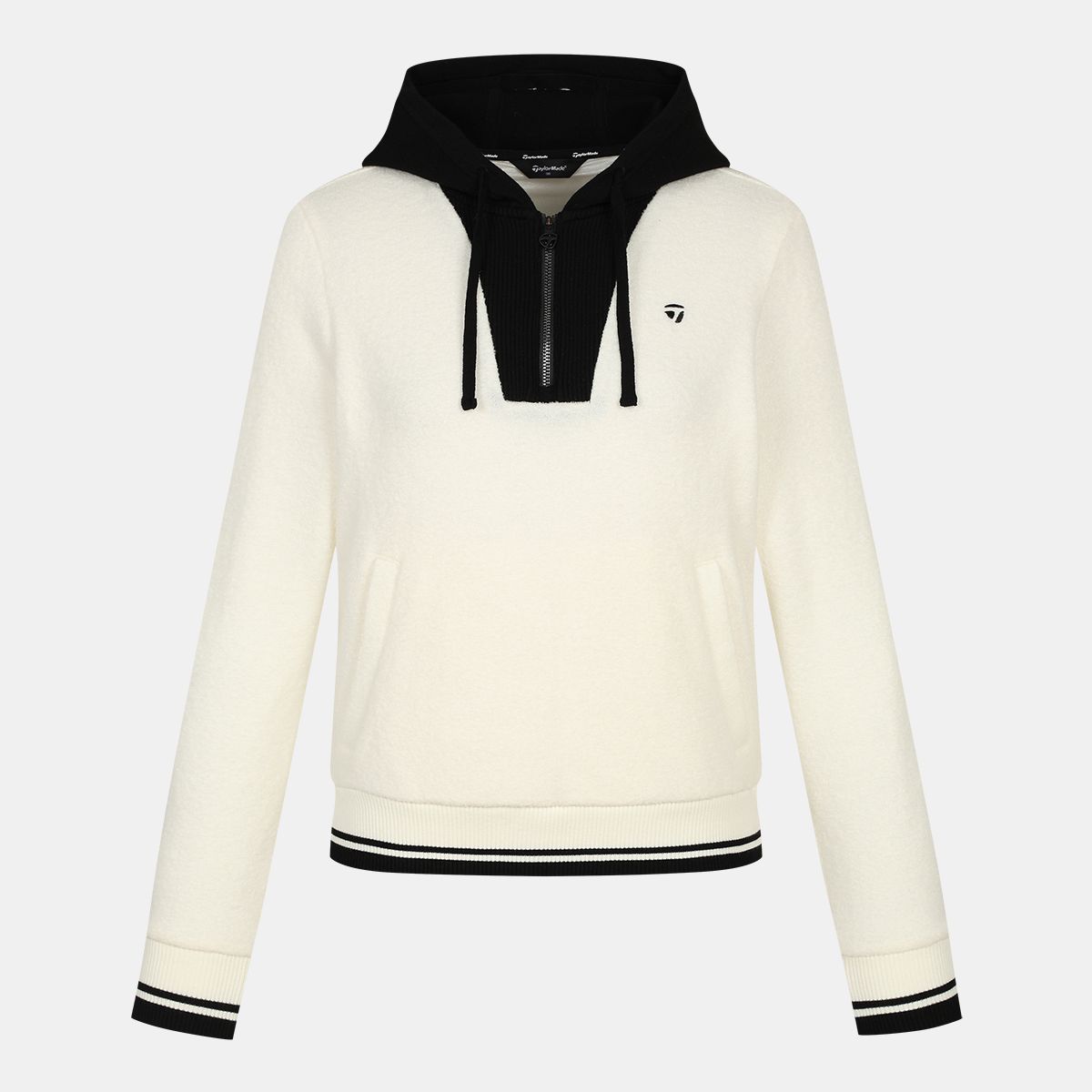테일러메이드 어패럴(TAYLORMADE APPAREL) [메리노울 에디션]여성 니트 하이브리드 후드 맨투맨 TTN-81HG43-101