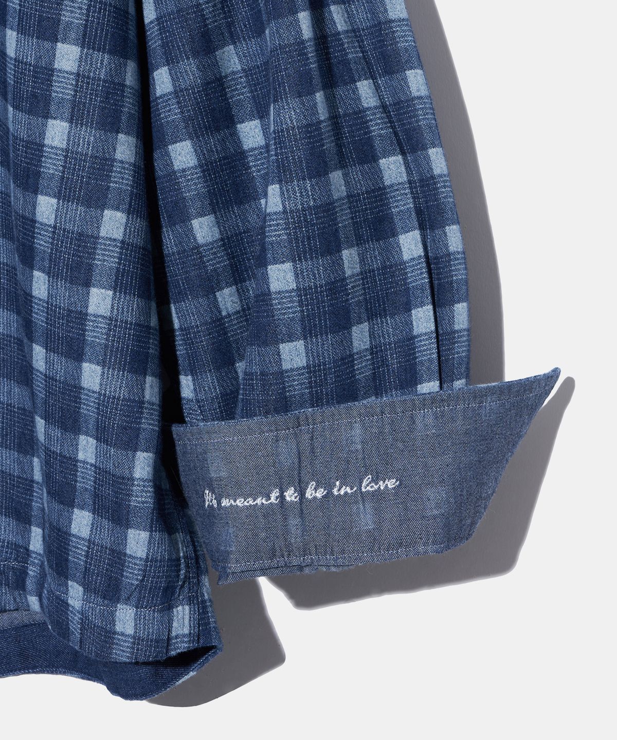 다이아몬드 레이라(DIAMOND LAYLA) Washed Denim Laser Check Shirt S163