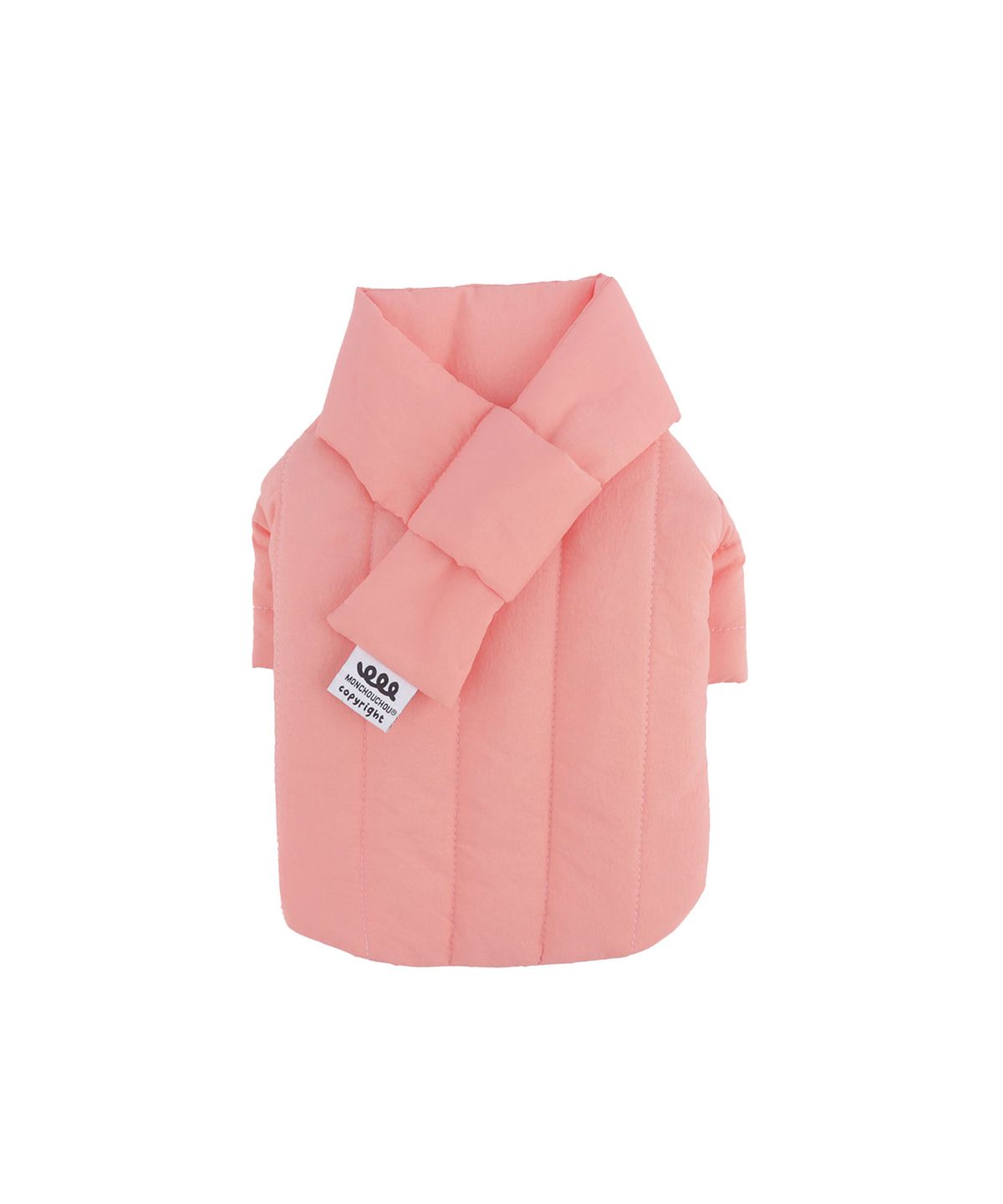 몽슈슈(MONCHOUCHOU) Rich Light Quilted Jacket Peach