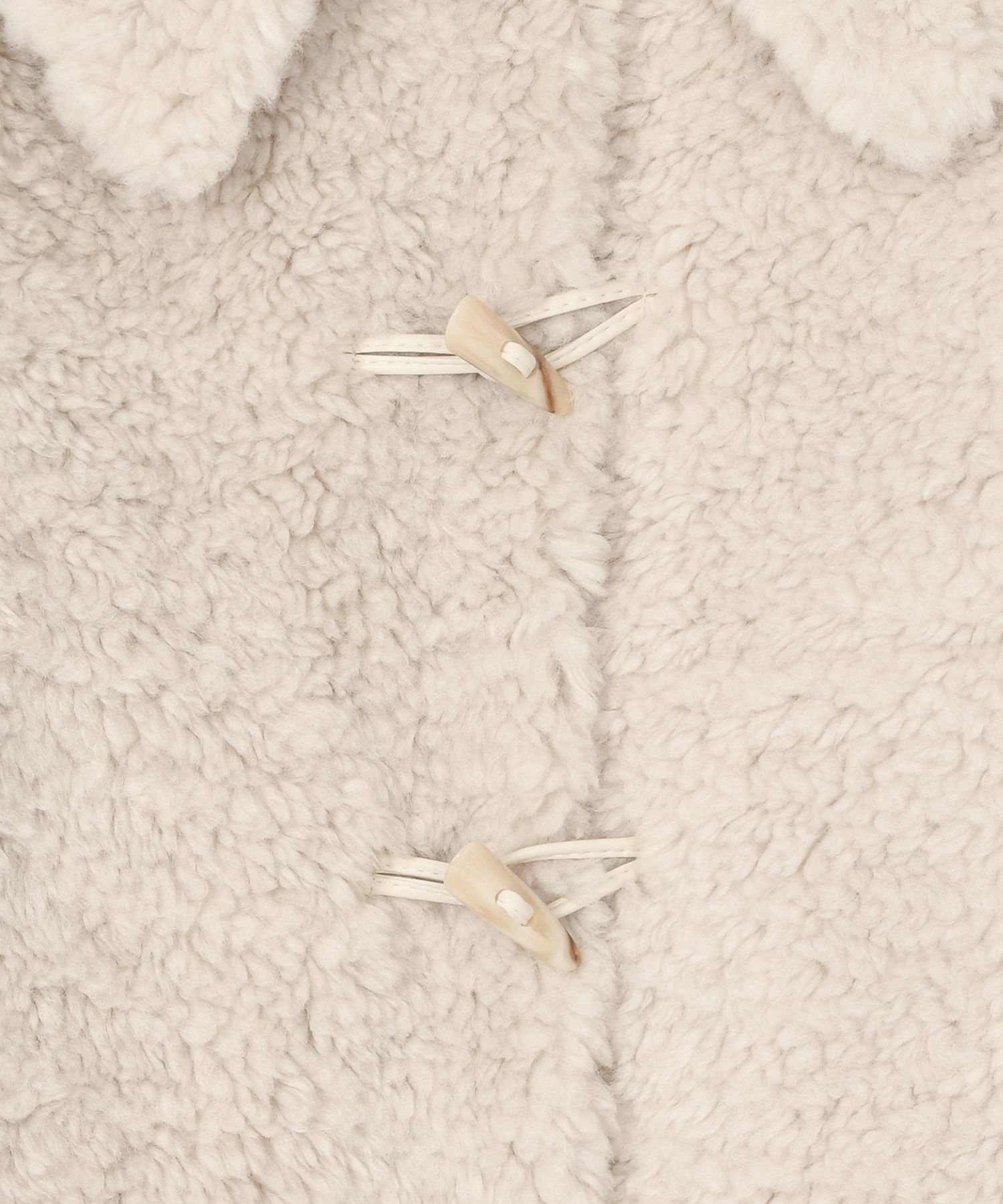 MUSINSA公式 | FALLETT [24FW] Soft Fur Duffle Coat Ivory