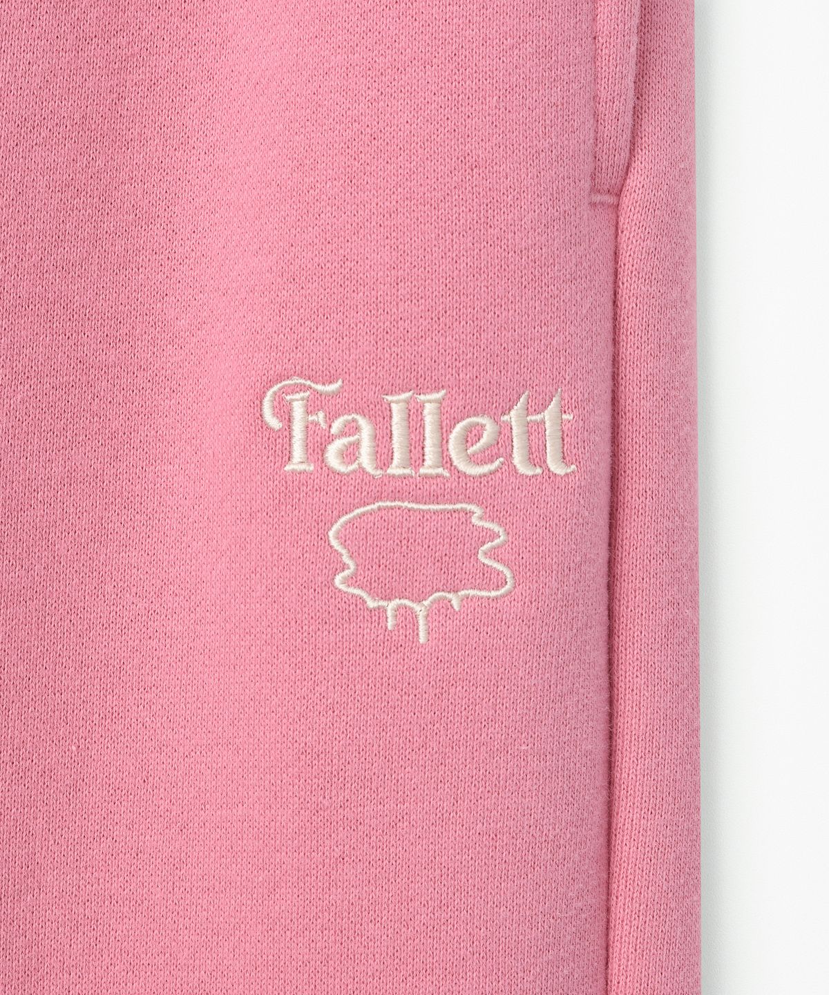 팔렛(FALLETT) [24FW] 스토리 로고 스웻 팬츠 핑크