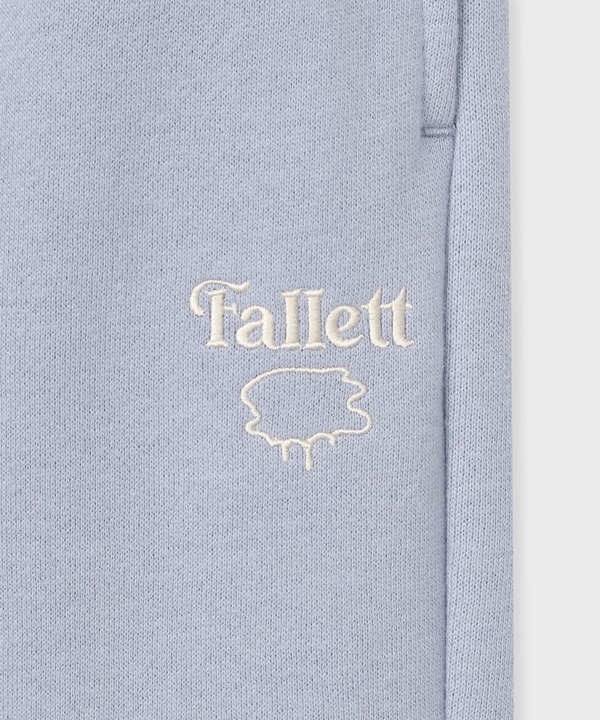 팔렛(FALLETT) [24FW] 스토리 로고 스웻 팬츠 스카이 블루