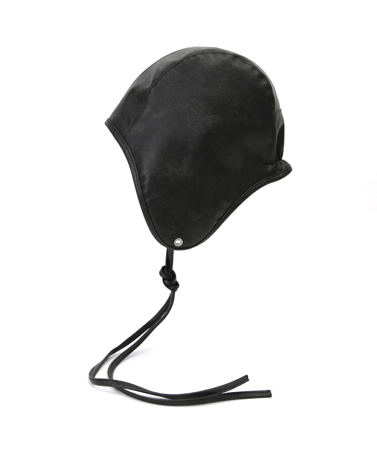 언더컨트롤 스튜디오(UNDERCONTROL STUDIO) 가죽 플리스 양면 이어플랩 겨울 항공모 비니 AVIATOR HAT / REVERSE / G LEATHER BK