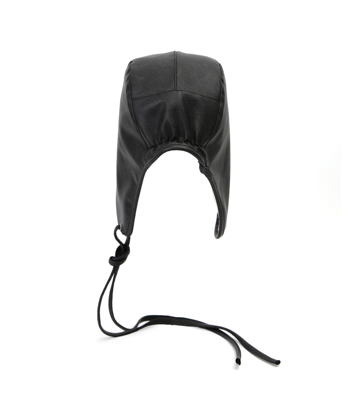 언더컨트롤 스튜디오(UNDERCONTROL STUDIO) 가죽 플리스 양면 이어플랩 겨울 항공모 비니 AVIATOR HAT / REVERSE / G LEATHER BK