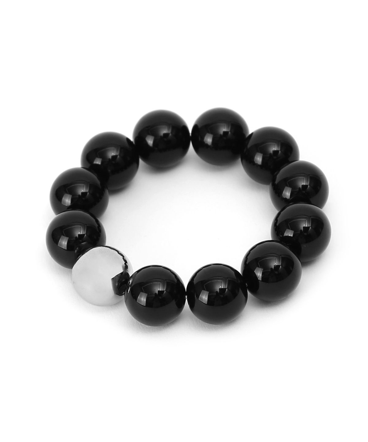 언더컨트롤 스튜디오(UNDERCONTROL STUDIO) 팔찌 겸 머리끈 BRACELET SCRUNCHIE / BLACK BALL