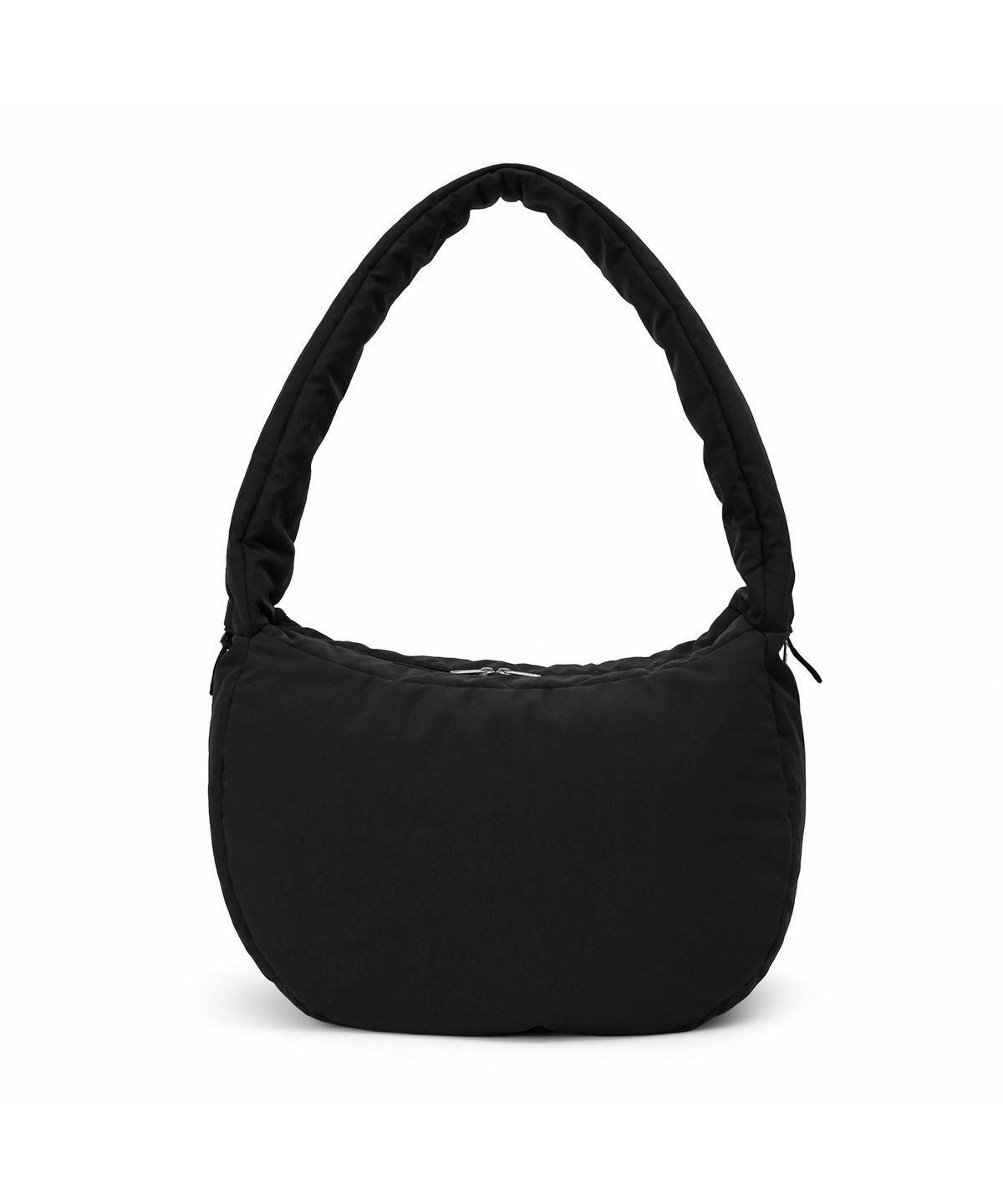 언더컨트롤 스튜디오(UNDERCONTROL STUDIO) 끈 조절 패딩 숄더백 CLOUD CROSS BODY BAG / BIG / CONVERT STRAP / BK