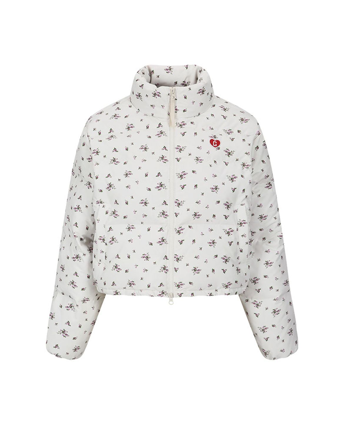 그레일즈(GRAILZ) SIGNATURE HEART DUCK DOWN PUFFER [FLOWER]