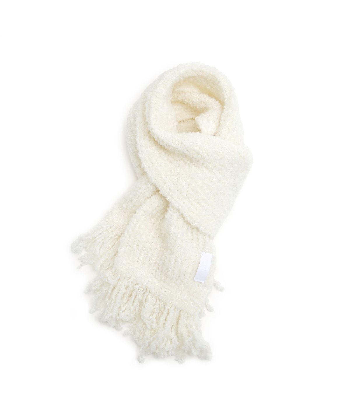언더컨트롤 스튜디오(UNDERCONTROL STUDIO) 겨울 부클 털 머플러 HUGE TASSEL MUFFLER / MOHAIR BOUCLE / CREAM