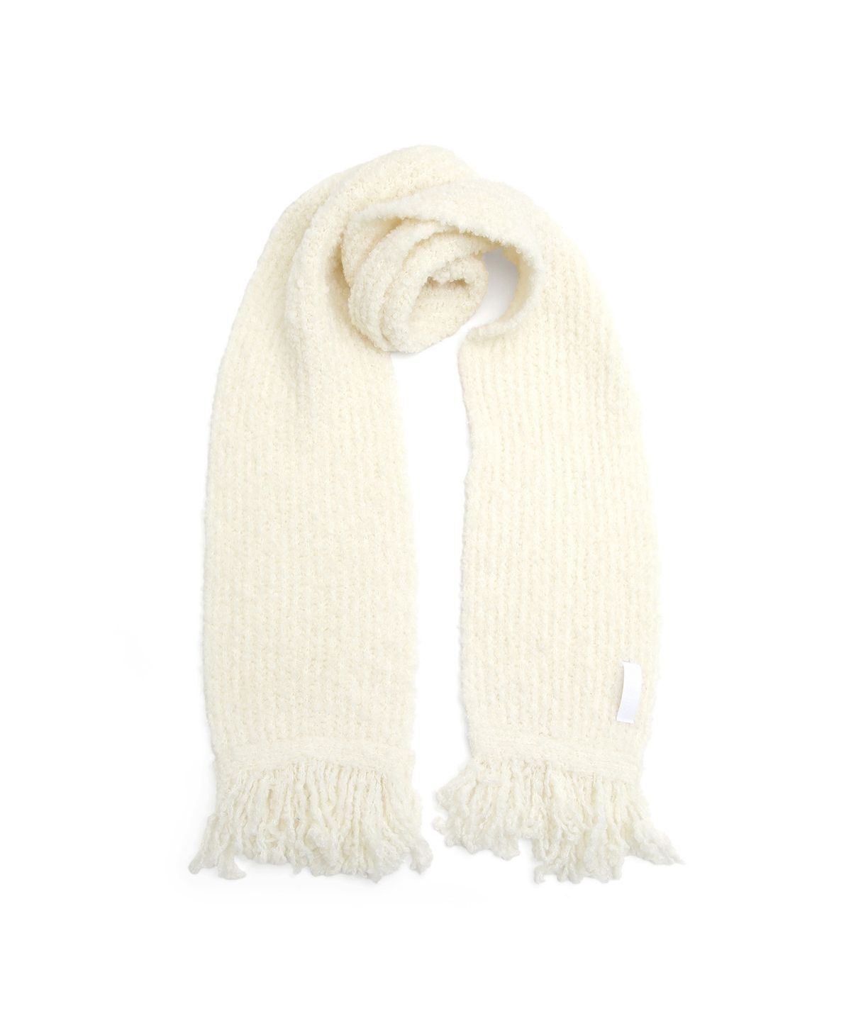 언더컨트롤 스튜디오(UNDERCONTROL STUDIO) 겨울 부클 털 머플러 HUGE TASSEL MUFFLER / MOHAIR BOUCLE / CREAM