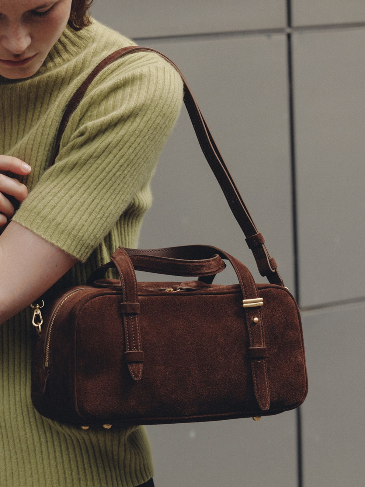 드메리엘(DEMERIEL) VT Boston Bag Chestnut