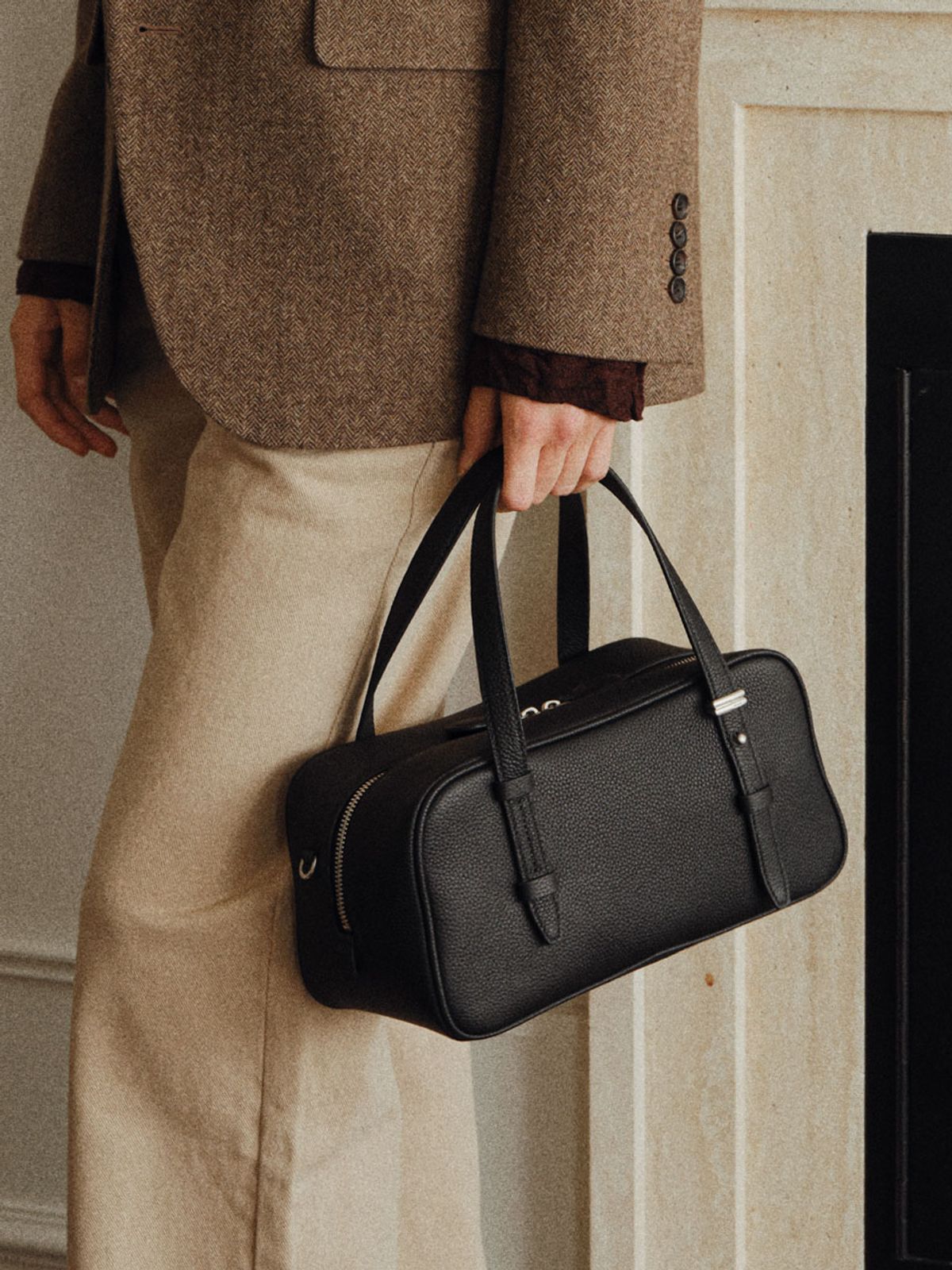 드메리엘(DEMERIEL) VT Boston Bag Black