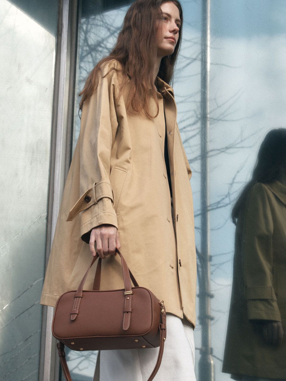★DE MERIEL★ VT Boston Bag Chestnut VTBOSTON MUSINSA | DEMERIEL VT Boston Bag Chestnut