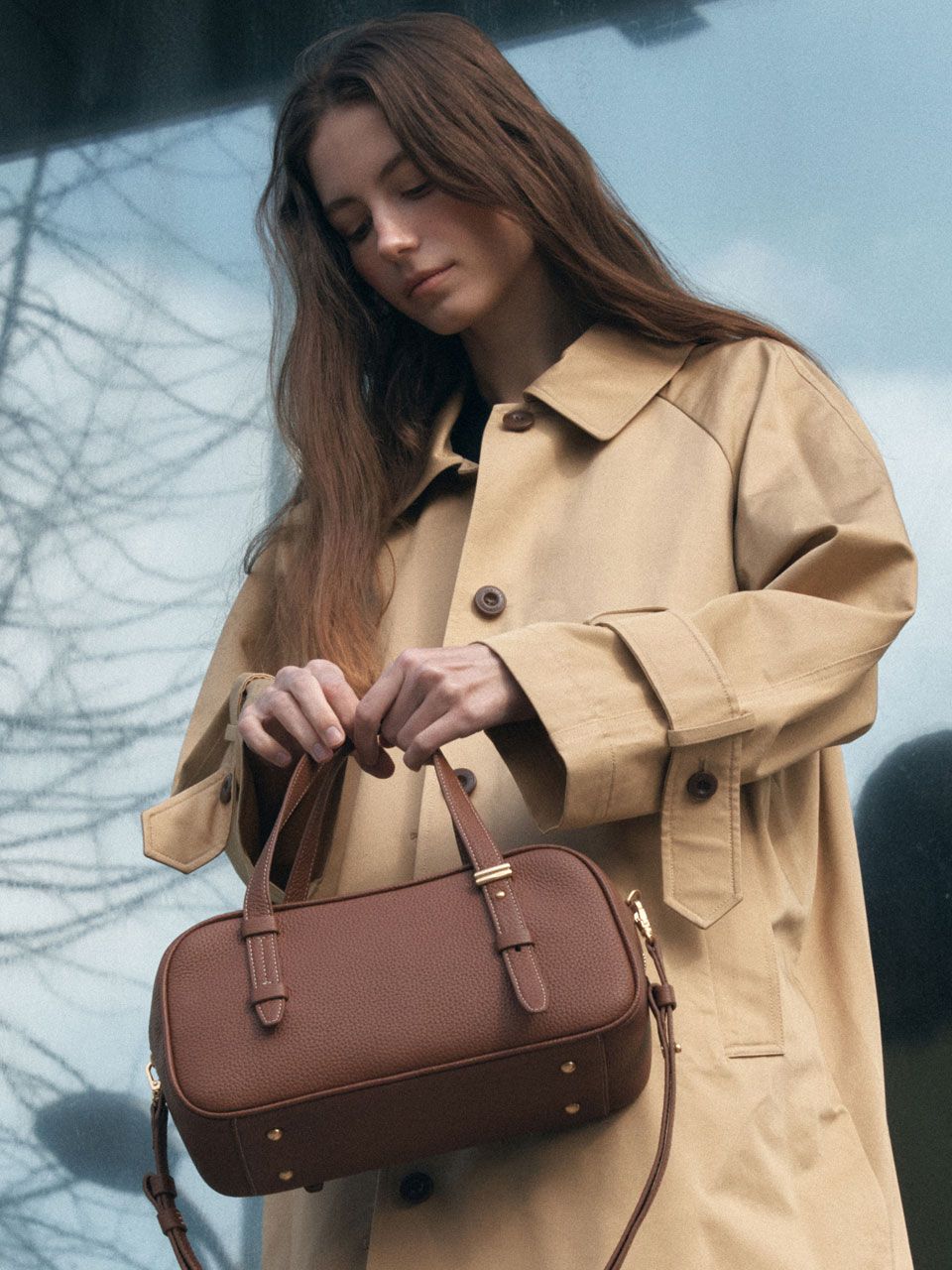 トートバッグ demeriel VT Boston Bag Chestnut MUSINSA | DEMERIEL VT Boston Bag Tan Brown