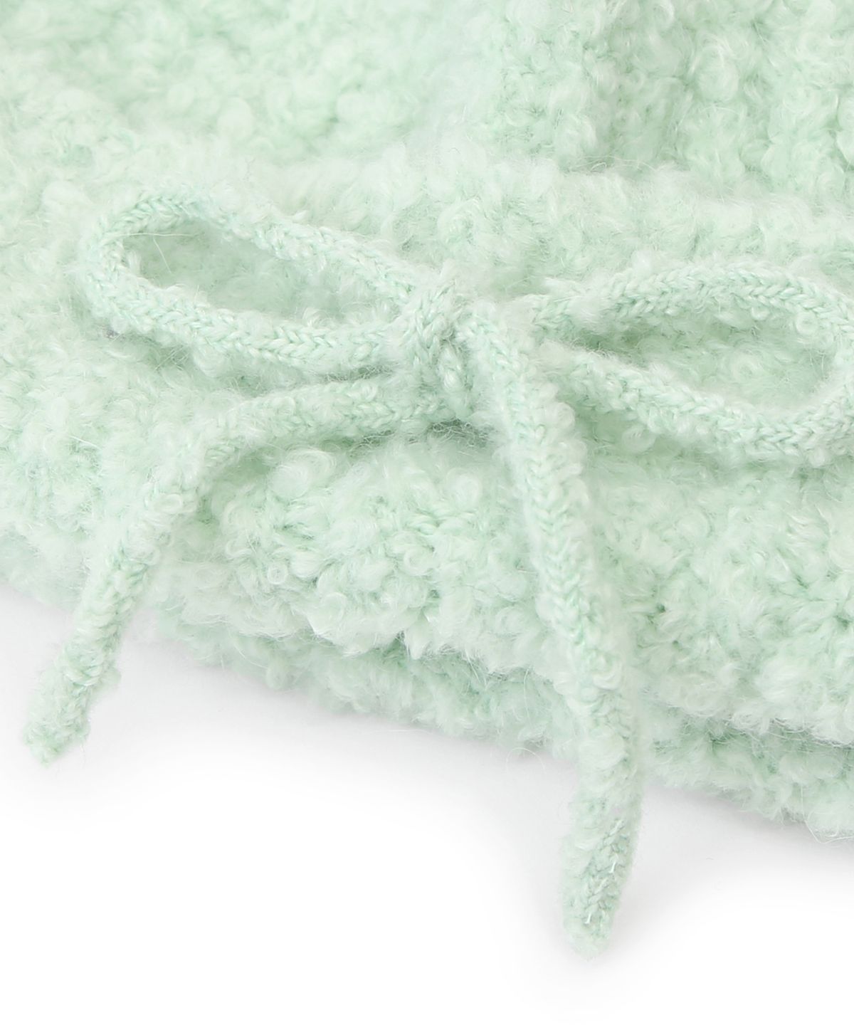 언더컨트롤 스튜디오(UNDERCONTROL STUDIO) 겨울 리본 부클 비니 RIBBON BEANIE / MOHAIR BOUCLE / ML
