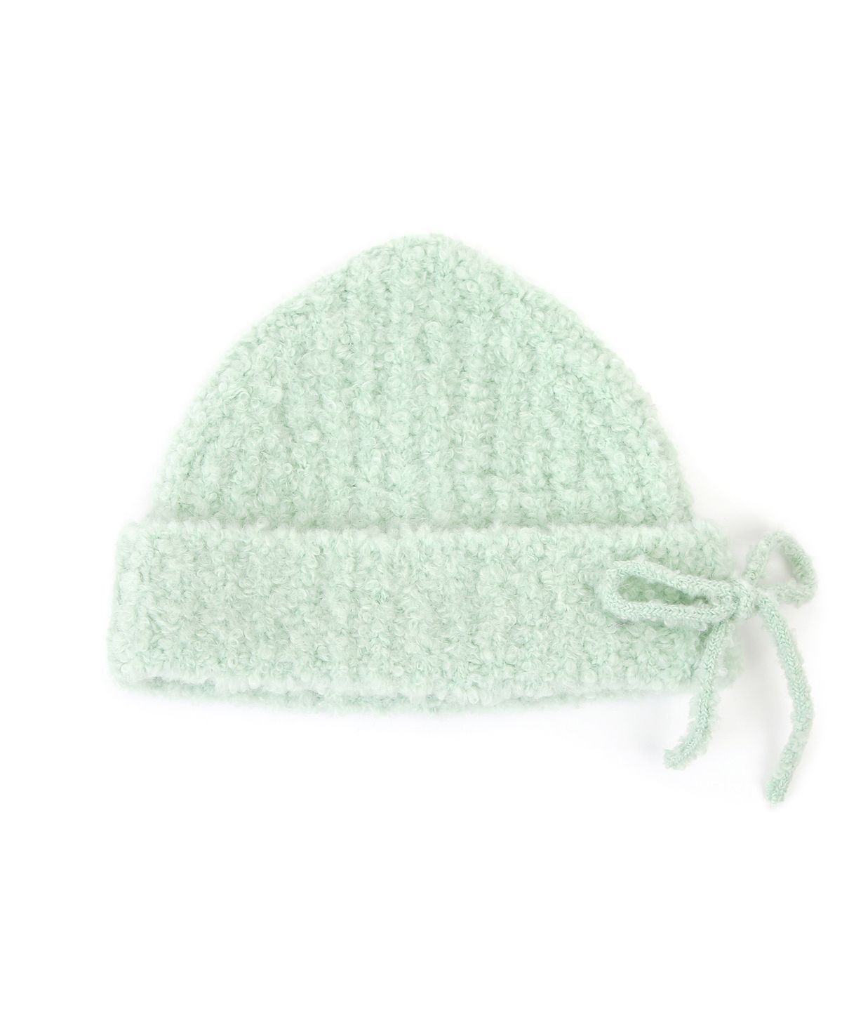 언더컨트롤 스튜디오(UNDERCONTROL STUDIO) 겨울 리본 부클 비니 RIBBON BEANIE / MOHAIR BOUCLE / ML