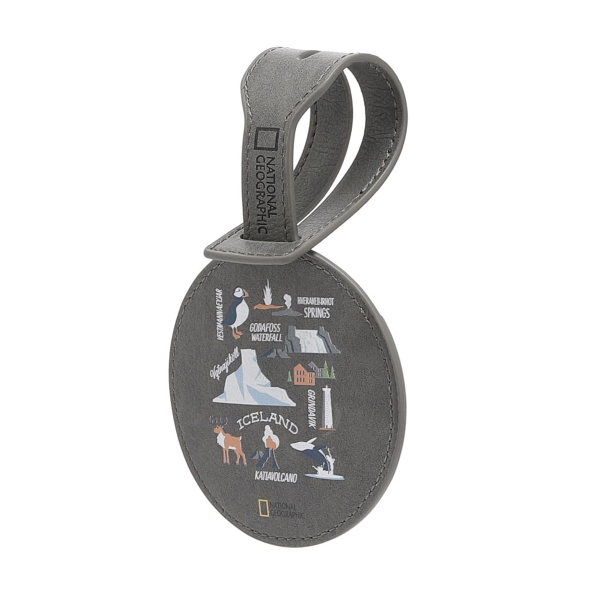 내셔널지오그래픽(NATIONALGEOGRAPHIC) N245ACU017 러기지 네임택 GREY