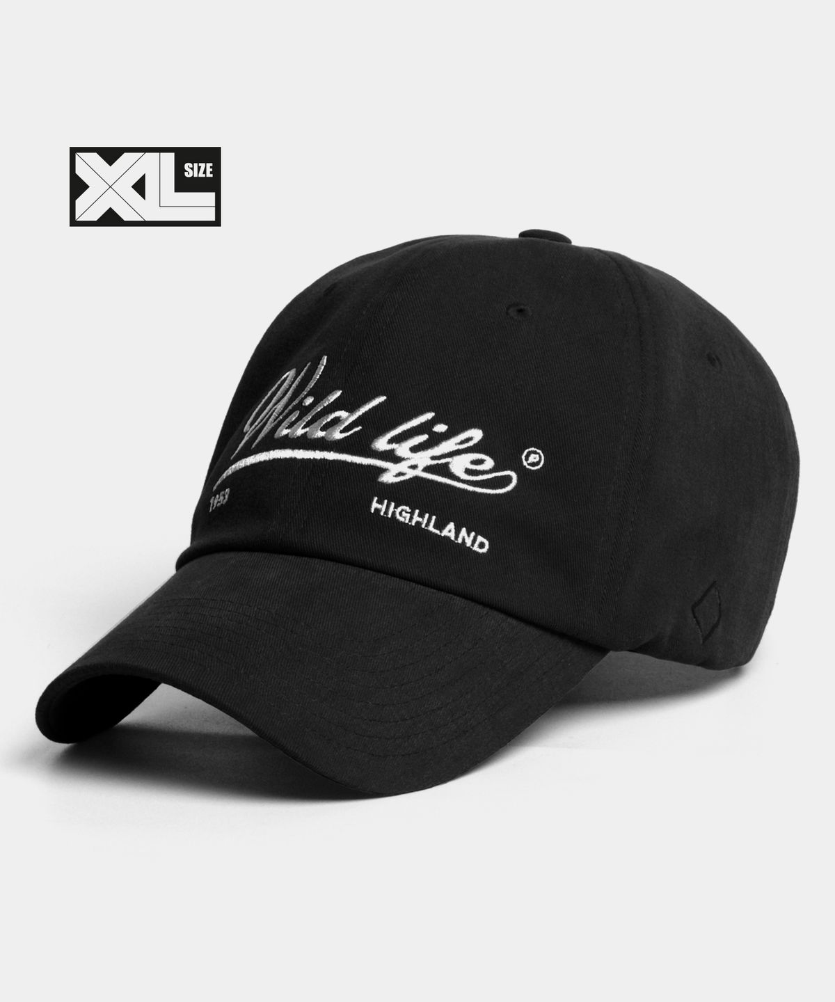 플래토(PLATEAU) 빅사이즈 피치원단 볼캡 XL WILD LIFE CAP BLACK