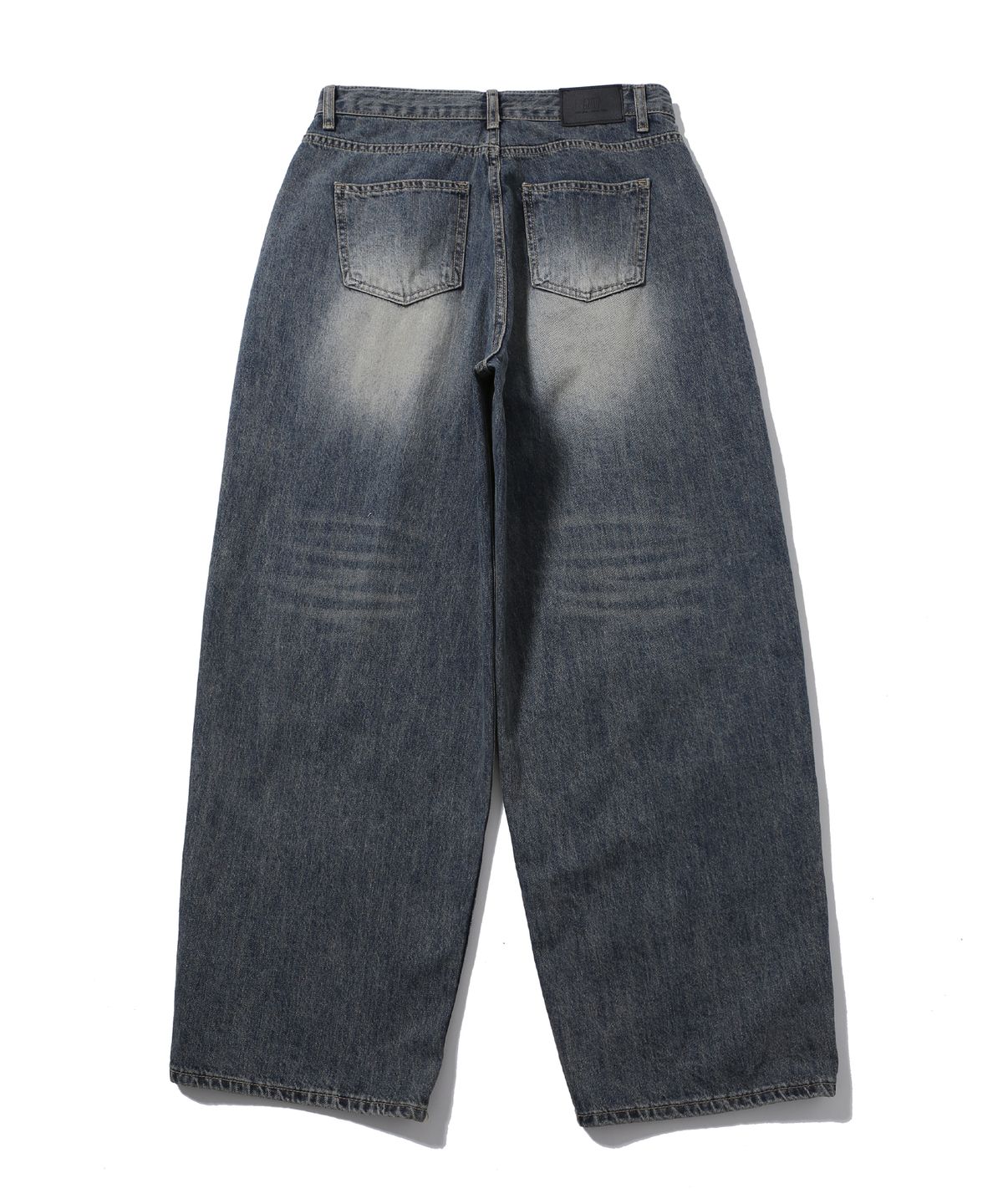 어니브(ANIV) CAT BRUSH FADE WIDE DENIM PANTS VINTAGE BLUE