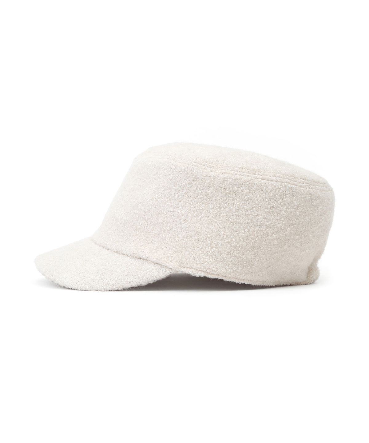 언더컨트롤 스튜디오(UNDERCONTROL STUDIO) 부클 겨울 벨보이캡 UNIFORM CAP / BOUCLE / CREAM