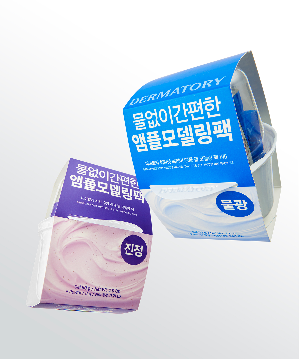 더마토리(DERMATORY) [3+3 pack] 더마토리 겔 모델링 팩 (히알샷/시카) [증정]앰플마스크 2EA