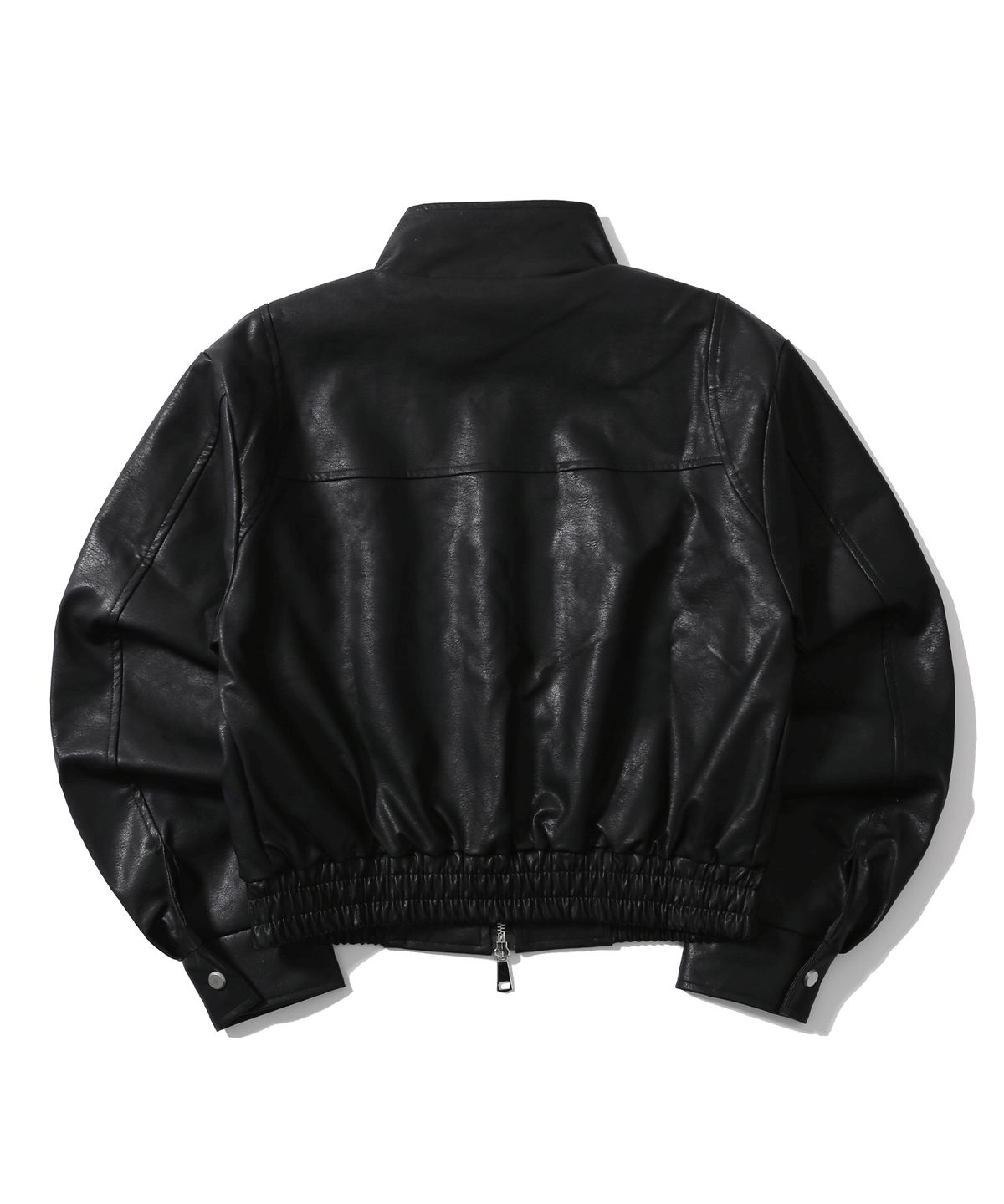 어니브(ANIV) ECO LEATHER TWO WAY JACKET BLACK