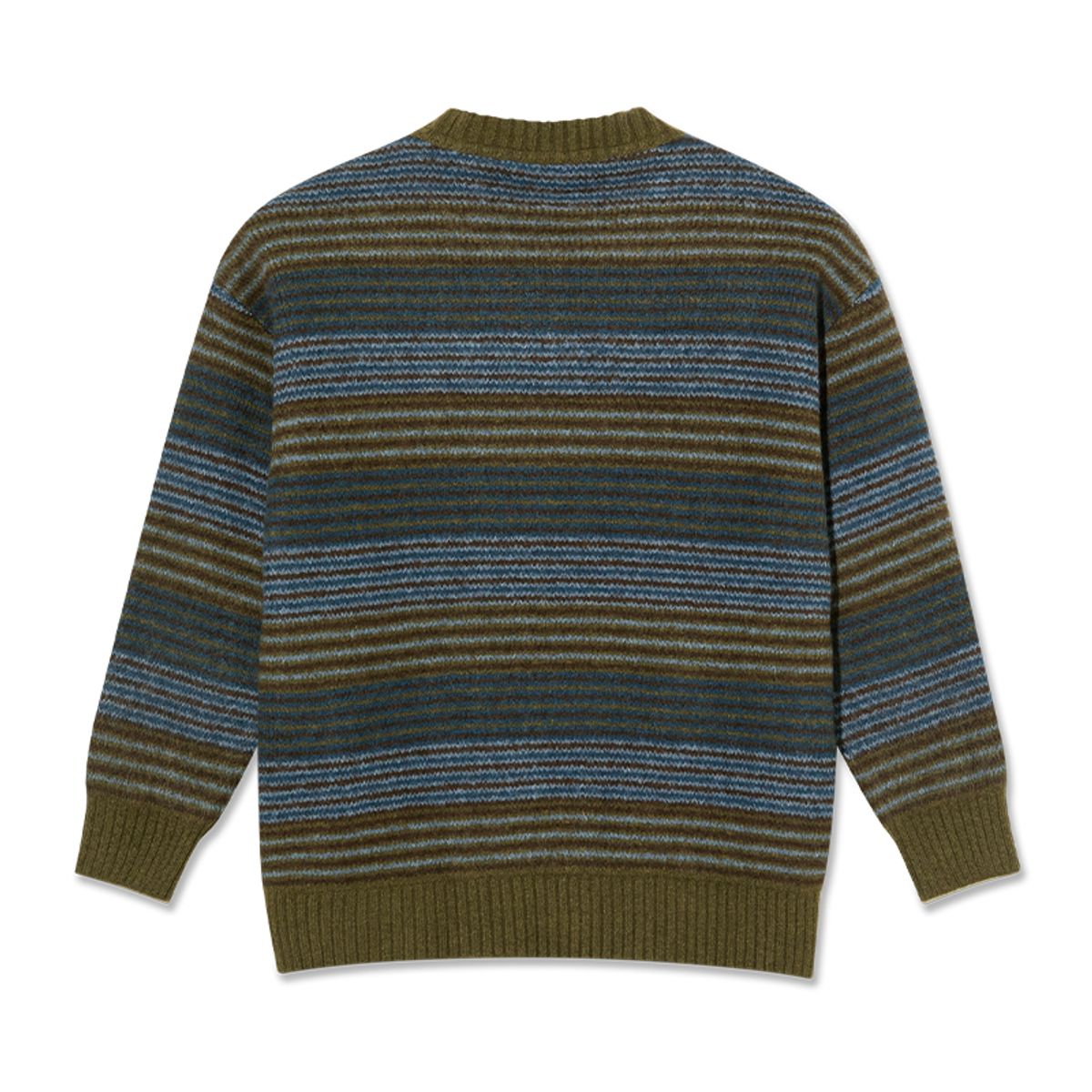 폴라(POLAR) George Sweater [Blue Green Stripe]