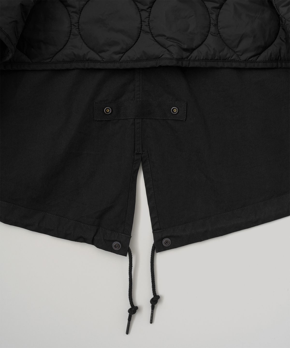 어나더 오피스(ANOTHER OFFICE) M-65 Insulation Fishtail Parka (Black)