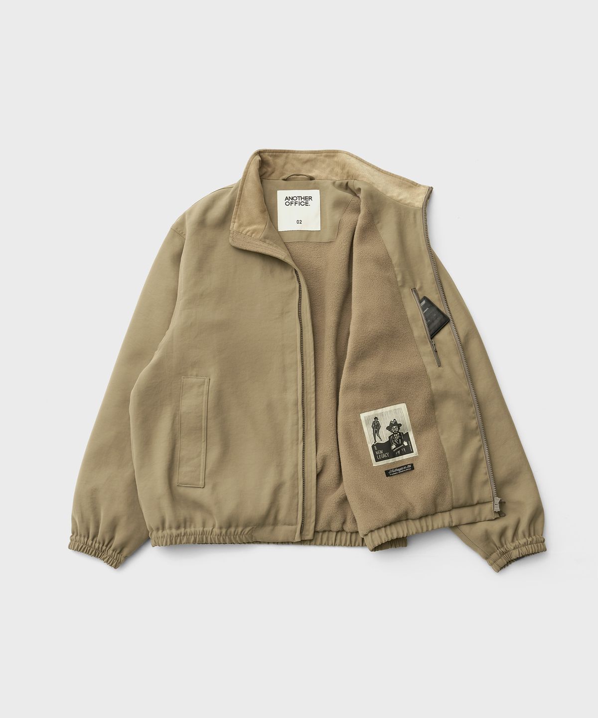 어나더 오피스(ANOTHER OFFICE) High Neck Insulation Jacket (Khaki)